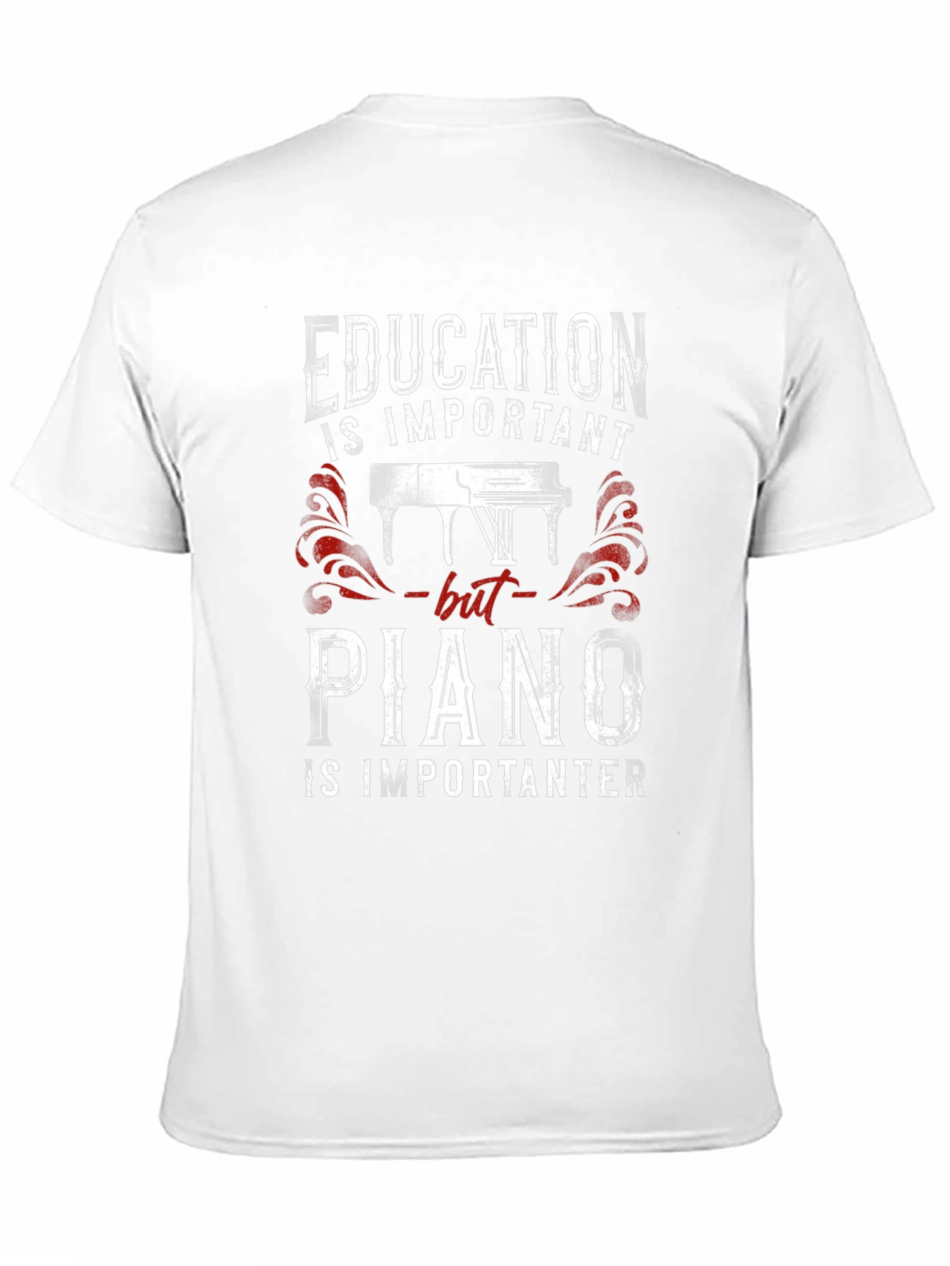 Black Education vs Piano T-Shirt view 11
