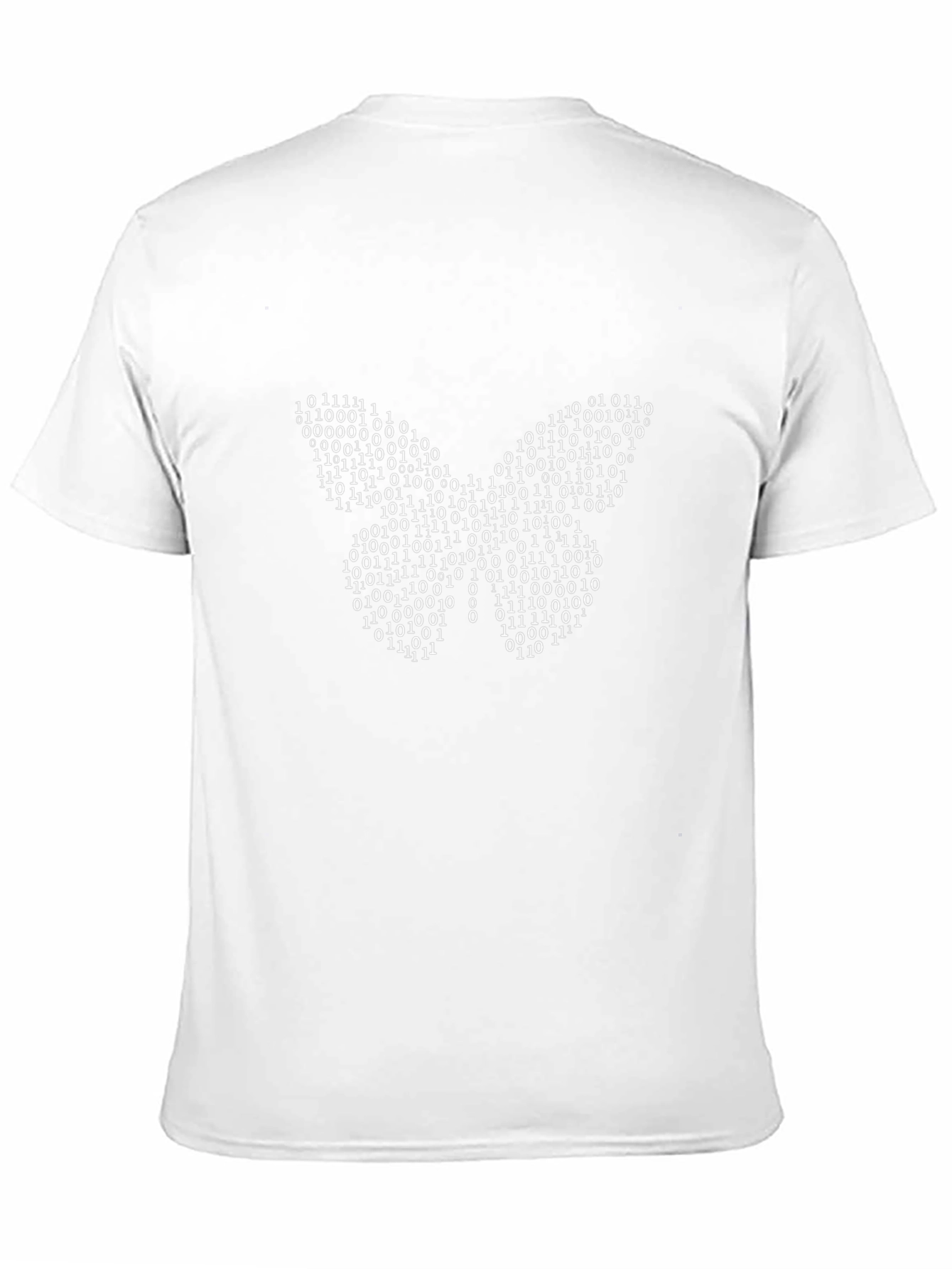 Black Binary Butterfly Graphic Tee - Black view 11