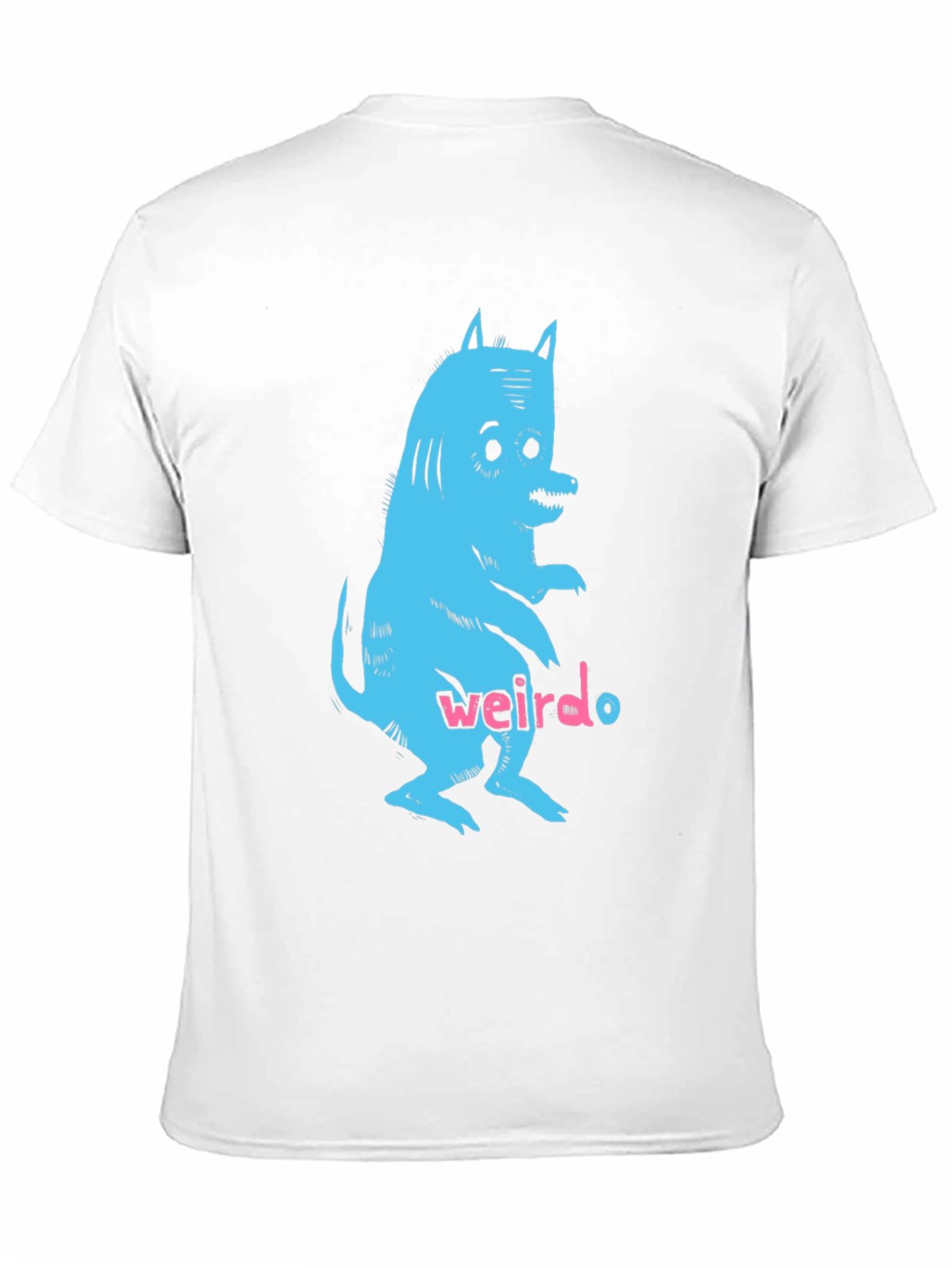 Black Weirdo Monster Graphic Black T-Shirt view 11