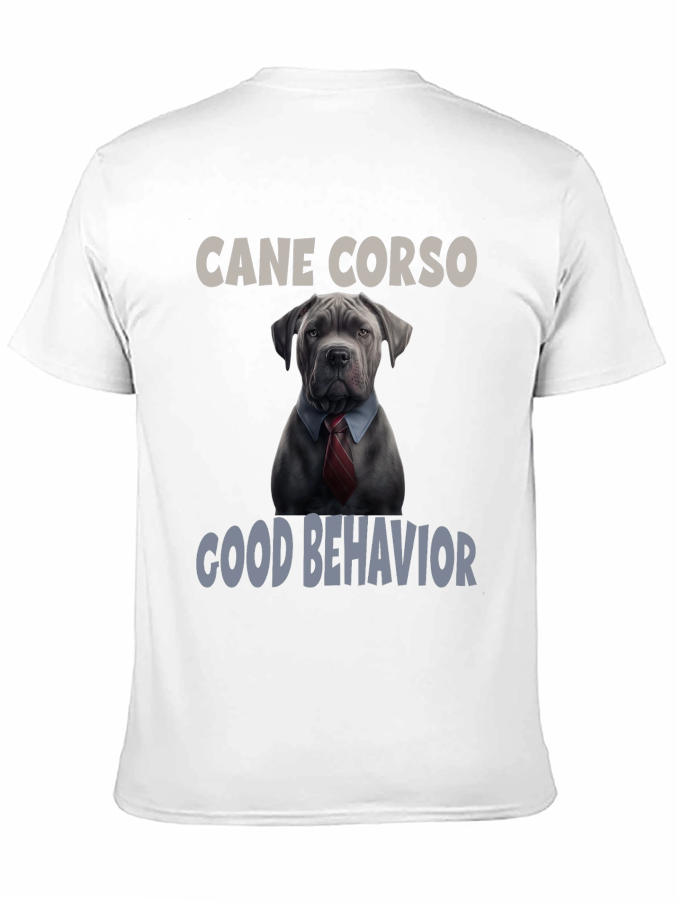Black Cane Corso Good Behavior T-Shirt view 11