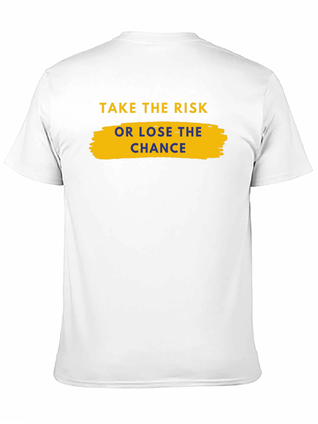 Black Take the Risk Graphic Tee - Motivational Shirt view 11