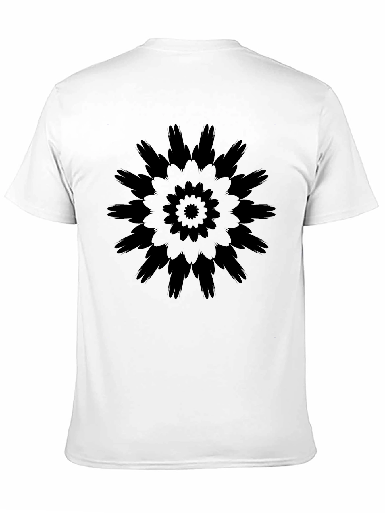 Black Black Mandala Graphic Tee - Stylish Casual Wear view 11