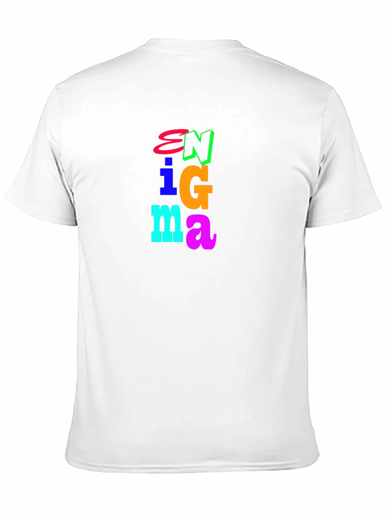 Black Enigma Graphic Tee - Bold Colorful Design view 11