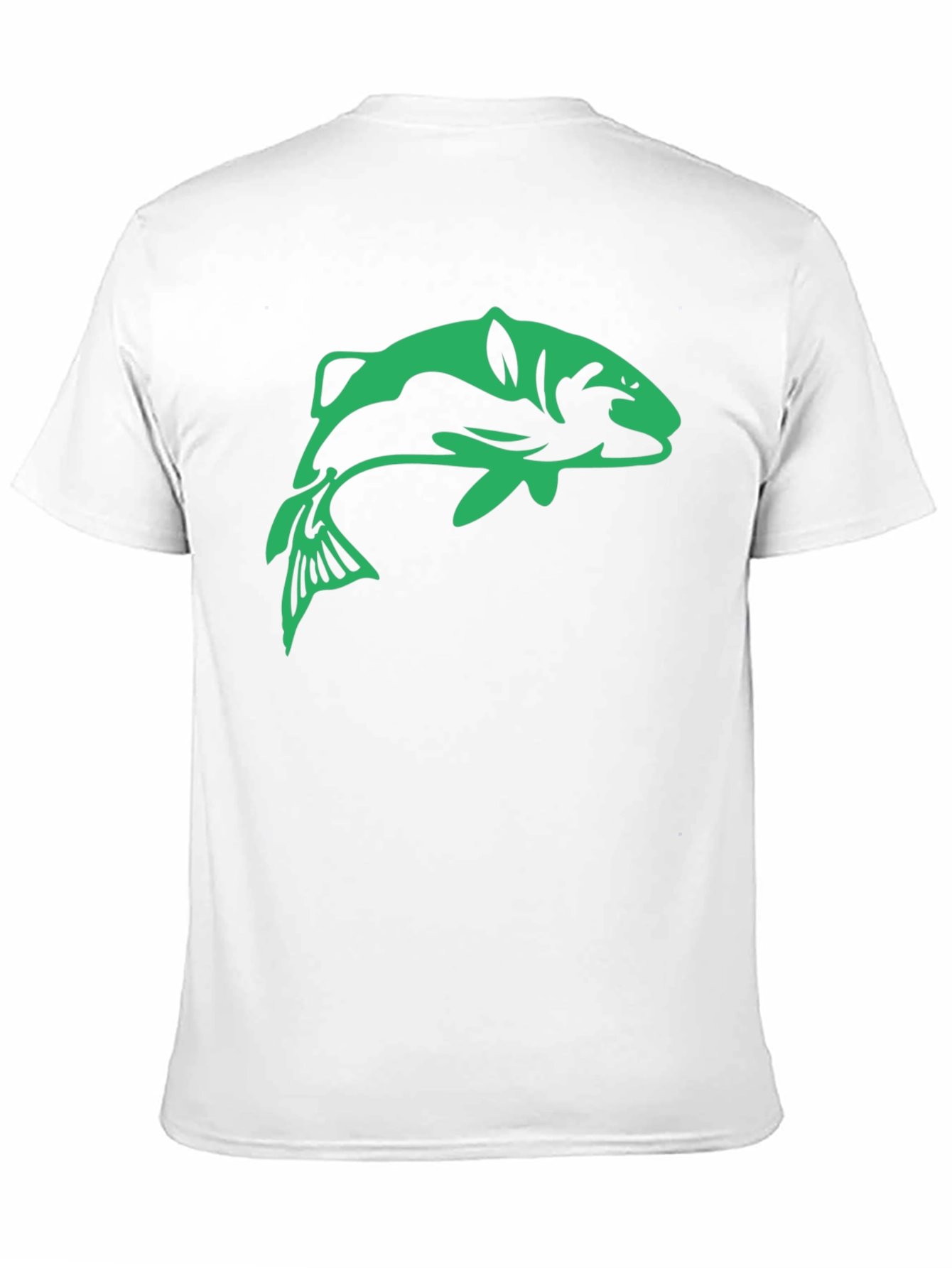 Black Bass Fish Graphic Tee - Black Casual T-Shirt view 11