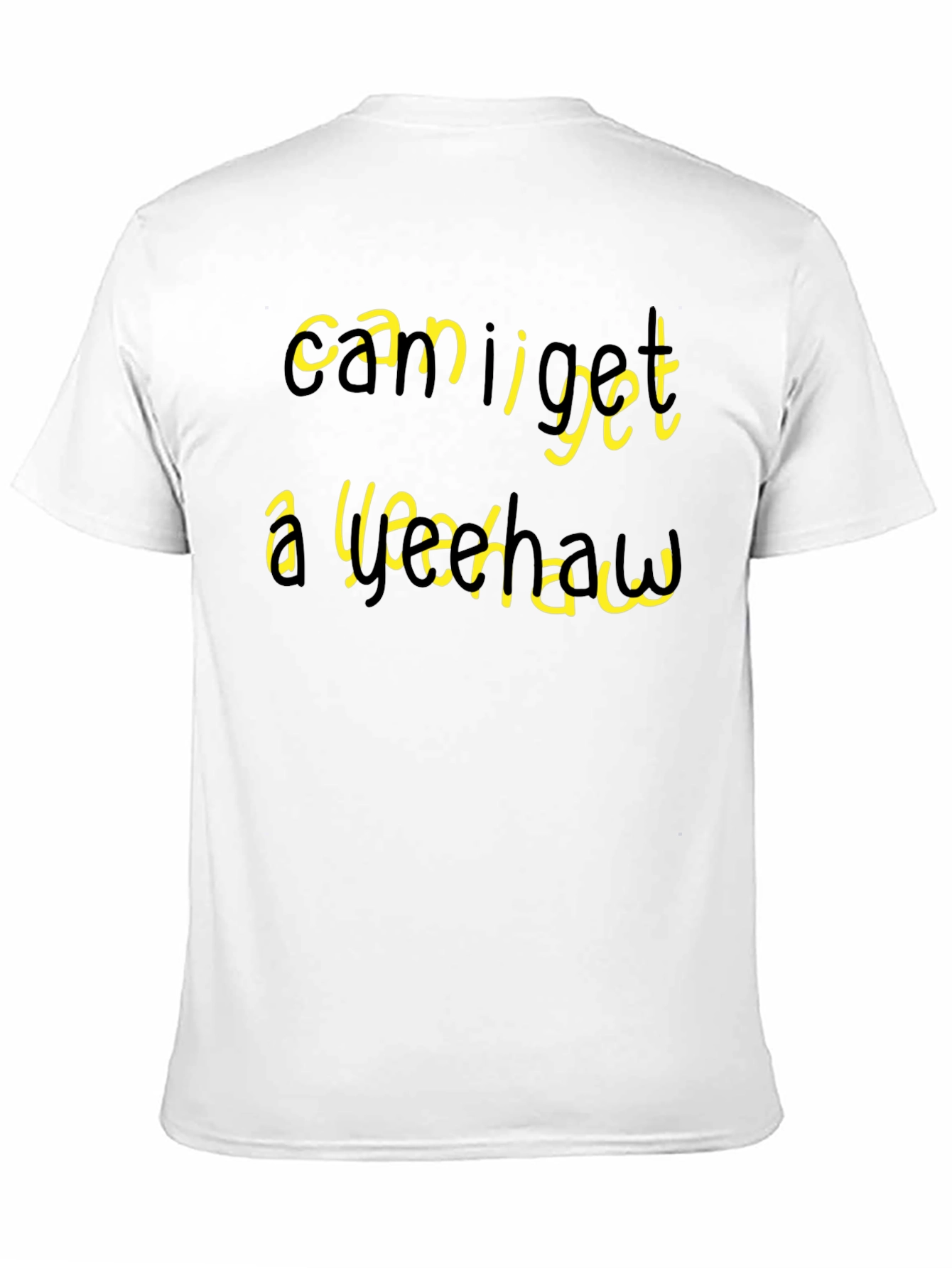 Black Can I Get A Yeehaw T-Shirt - Funny Graphic Tee view 11