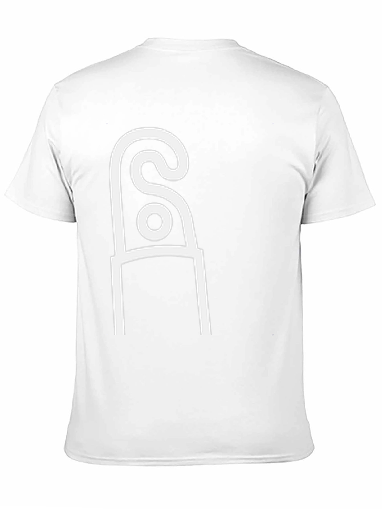 Black Abstract Symbol T-Shirt - Modern Minimalist Design view 11