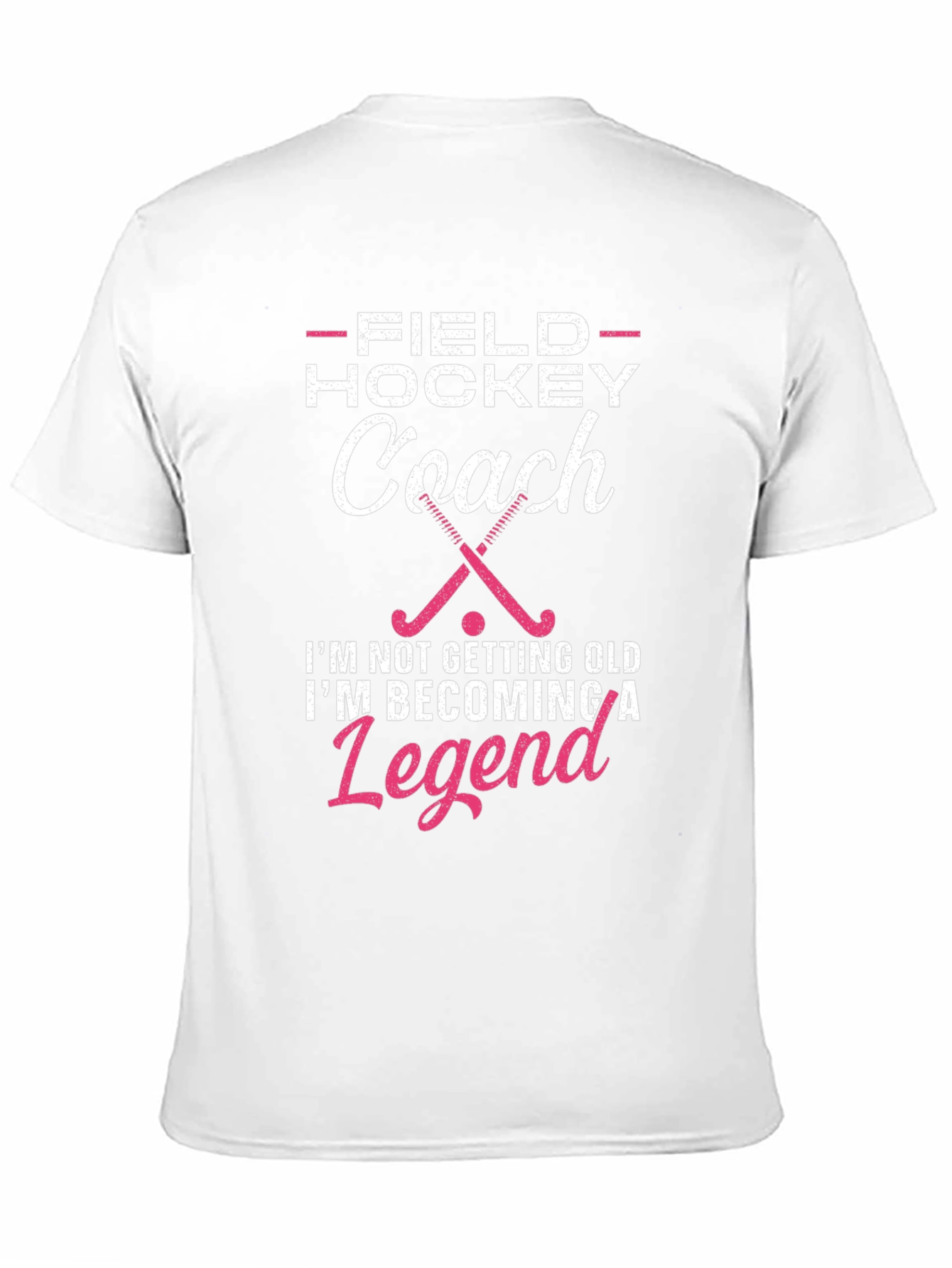 Black Field Hockey Coach Legend T-Shirt view 11