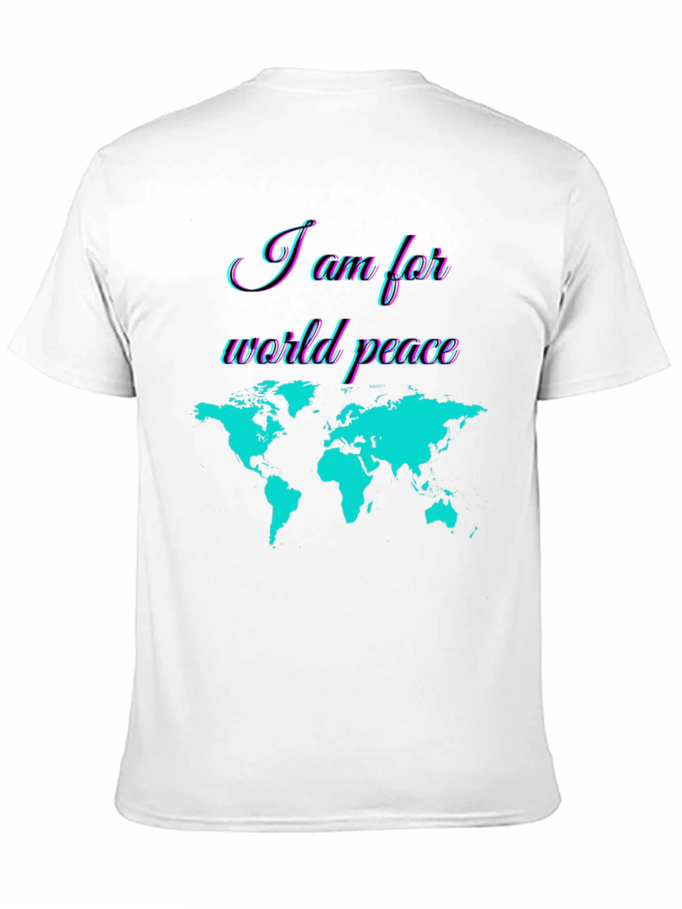 Black World Peace Graphic T-Shirt - Stylish Global Unity Design view 11