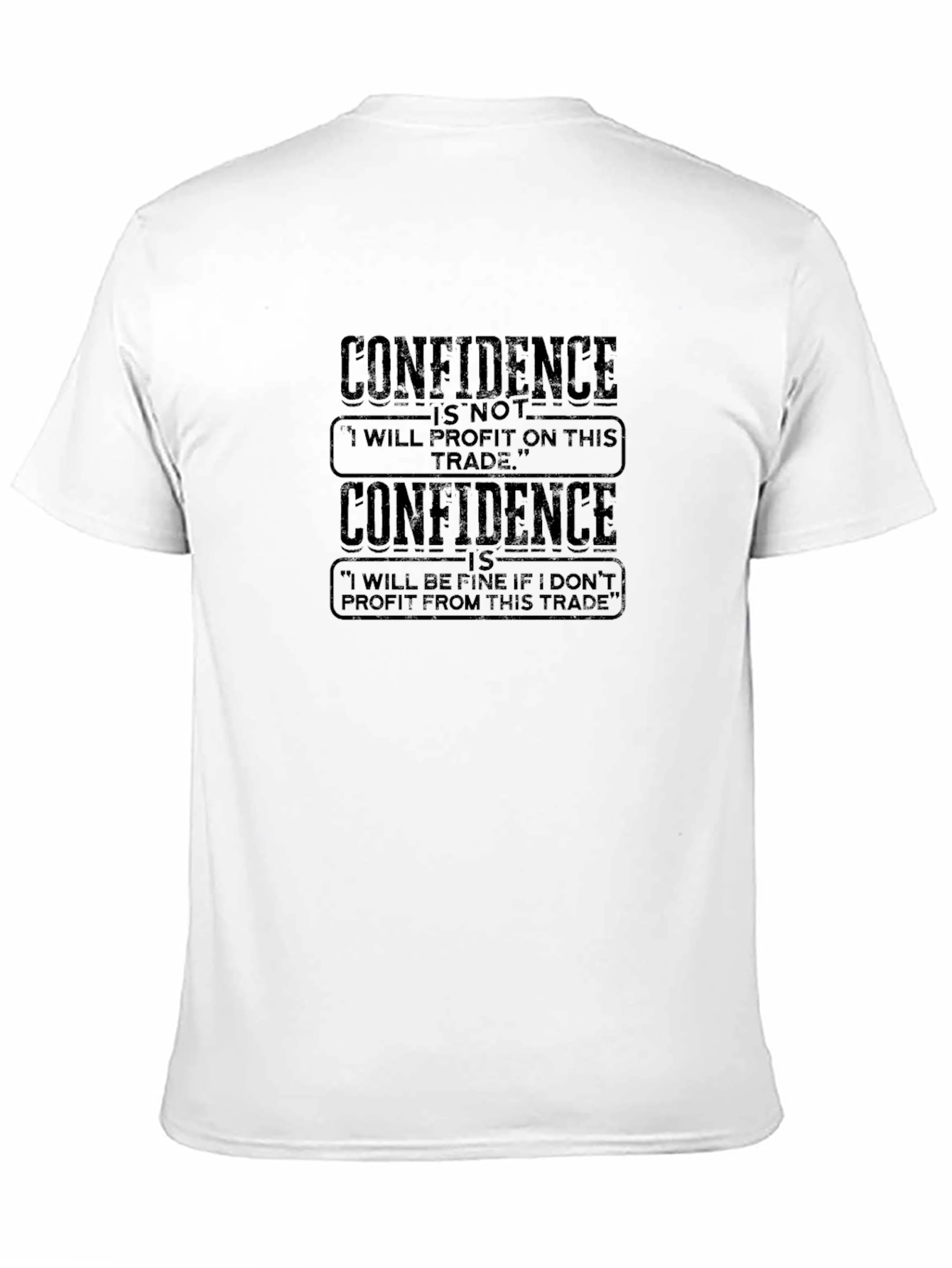 Black Confidence Trading T-Shirt - Trader Gift view 11