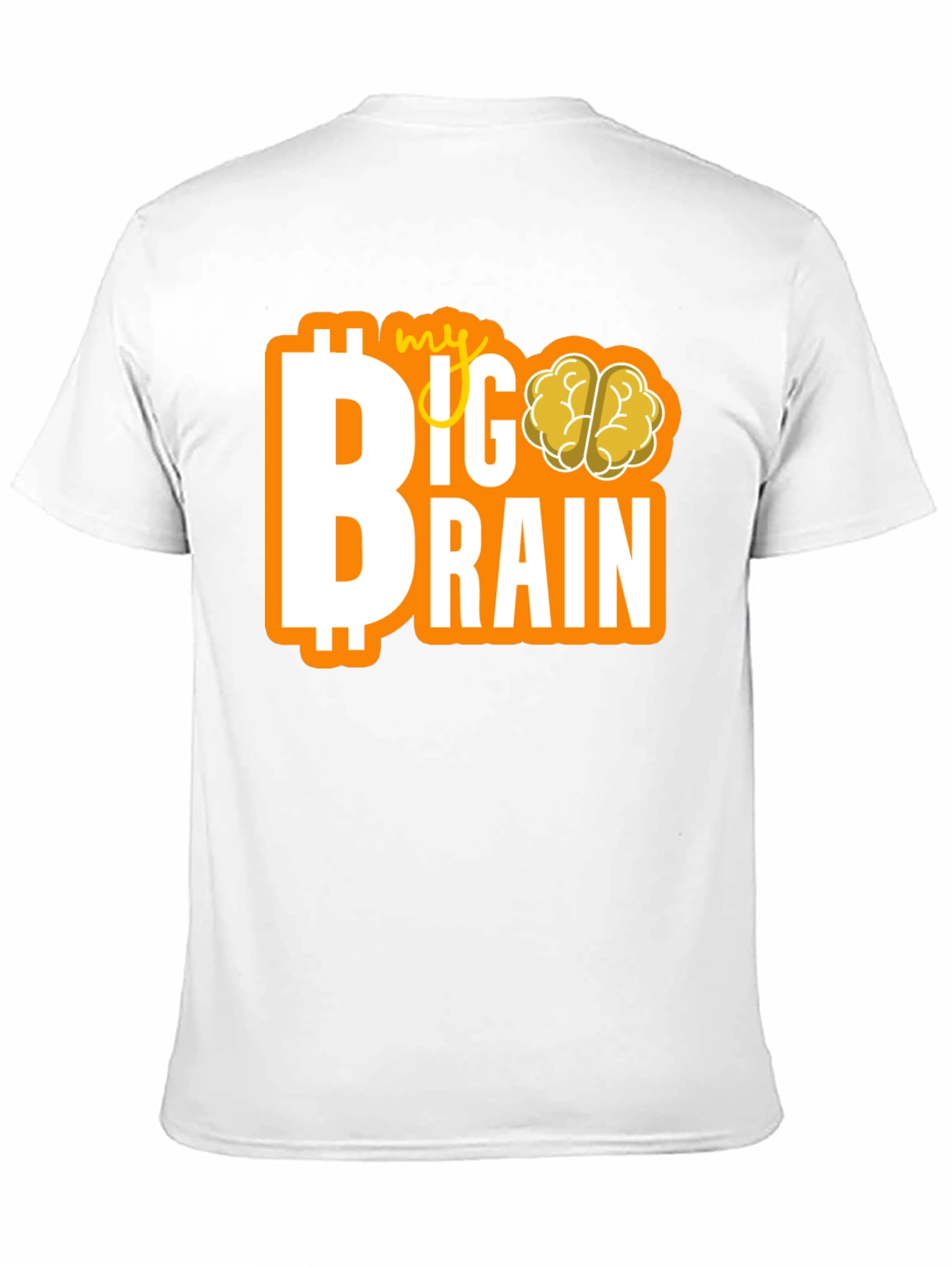Black My Big Brain Tee - Crypto Investor Genius T-Shirt view 11