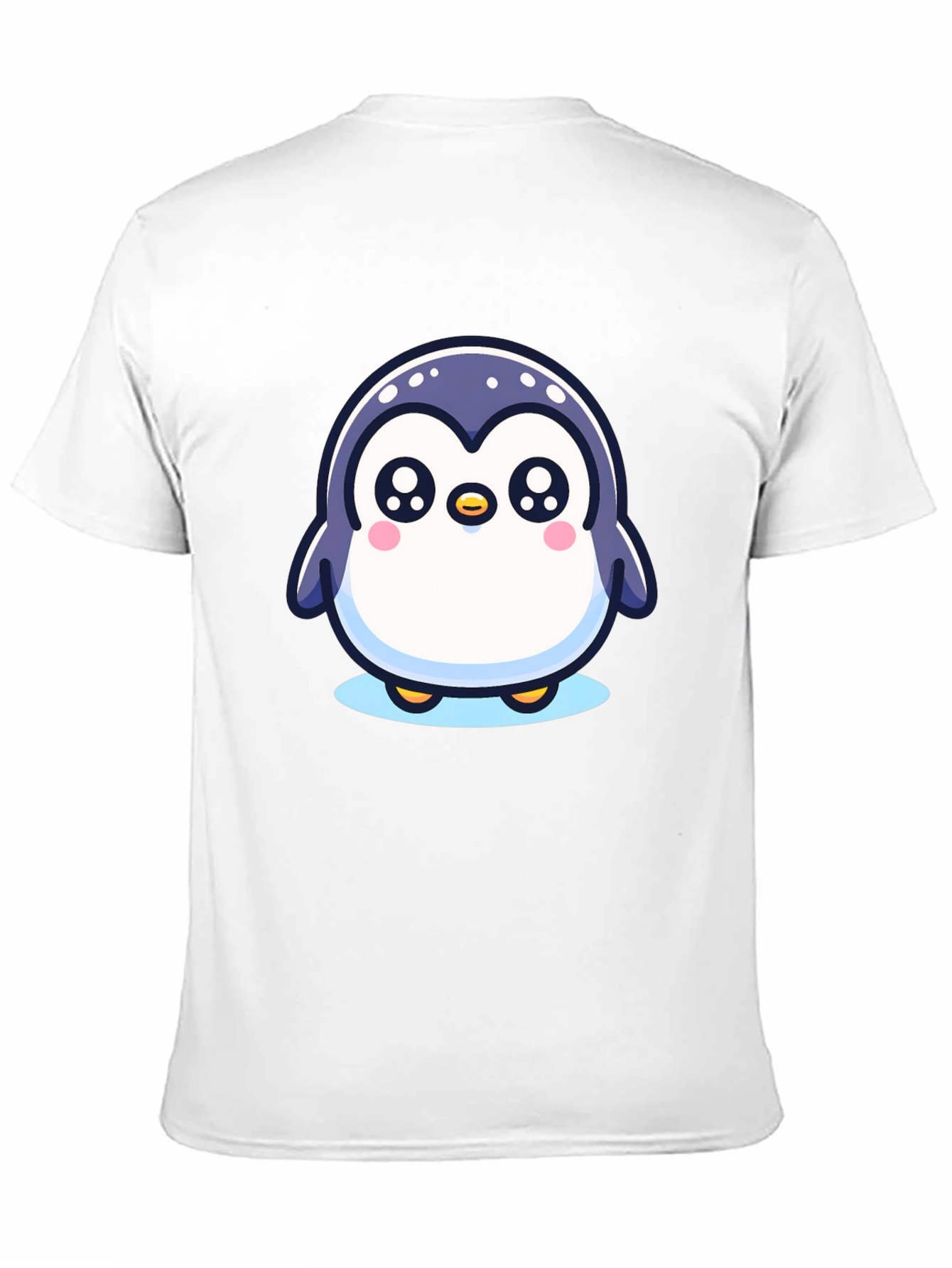 Black Cute Penguin Graphic Black T-Shirt view 11