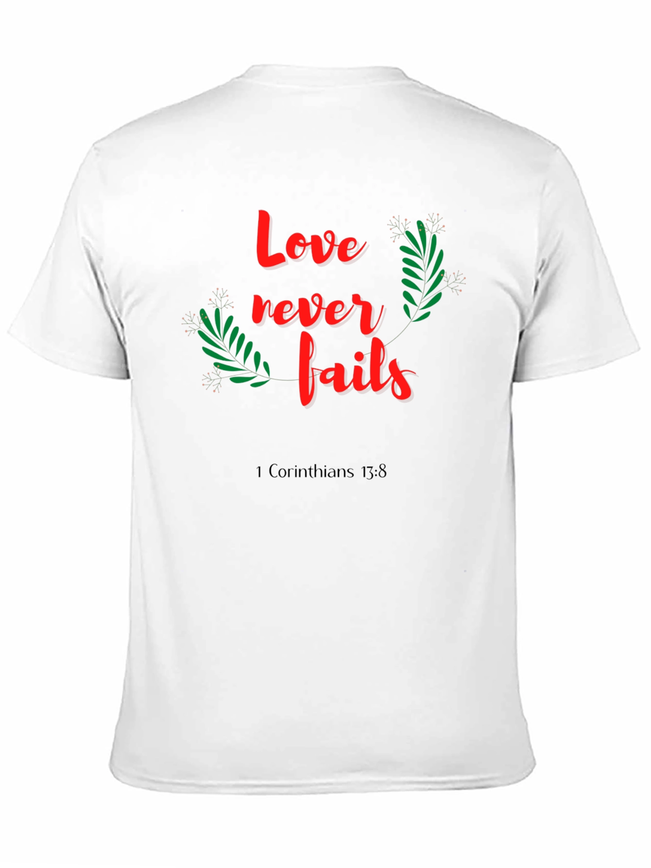 Black Love Never Fails Black T-Shirt view 11