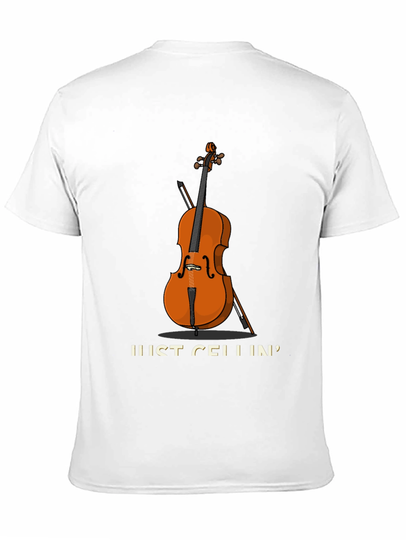 Black Just Cellin' T-Shirt | Music Lover Gift view 11