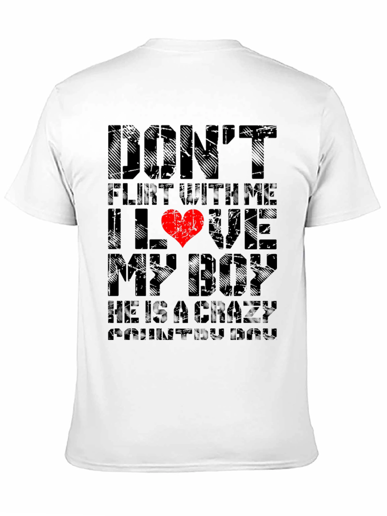Black Don't Flirt With Me, I Love My Boy T-Shirt view 11