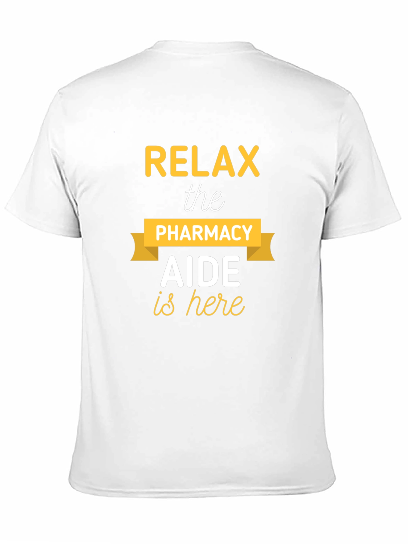 Black Relax Pharmacy Aide T-Shirt - Black Cotton Tee view 11