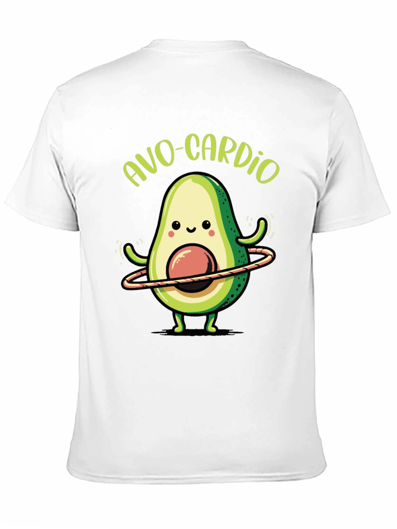 Black Avo-Cardio Black T-Shirt - Avocado Fitness Tee view 11