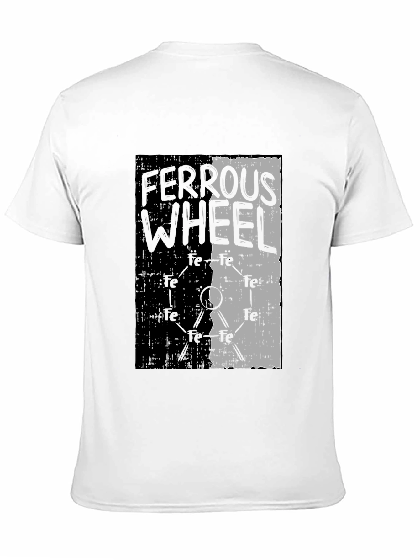 Black Ferrous Wheel Graphic Tee - Black Cotton Blend view 11