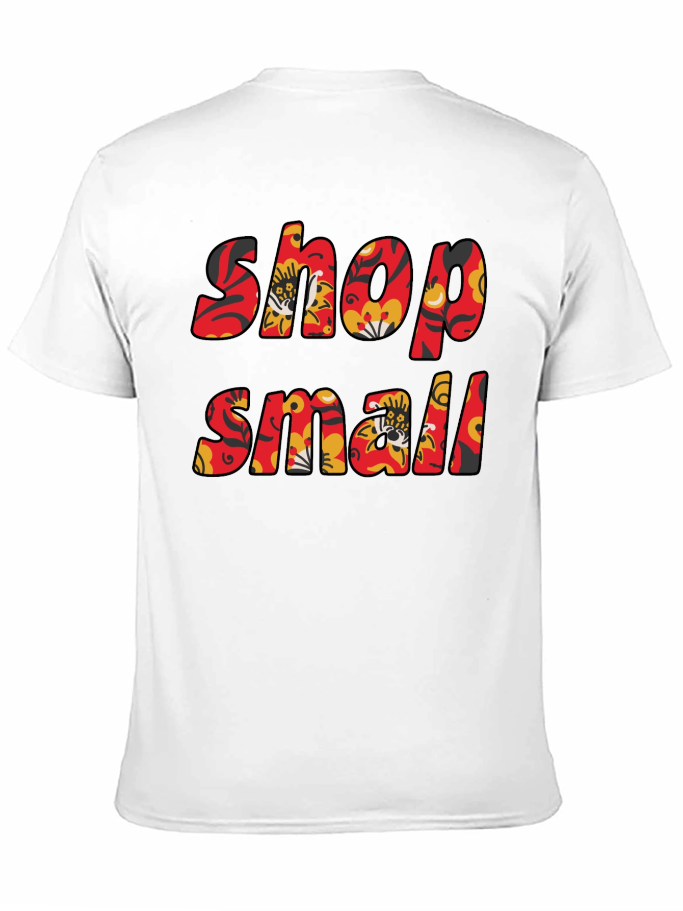 Black Shop Small Floral T-Shirt - Black view 11