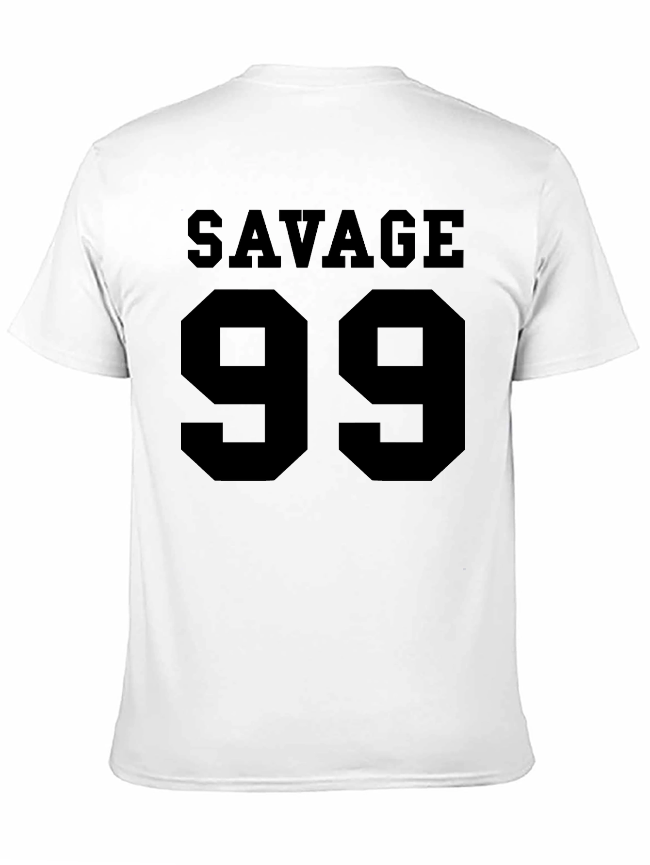 Black Savage 99 Men's Black Graphic T-Shirt view 11