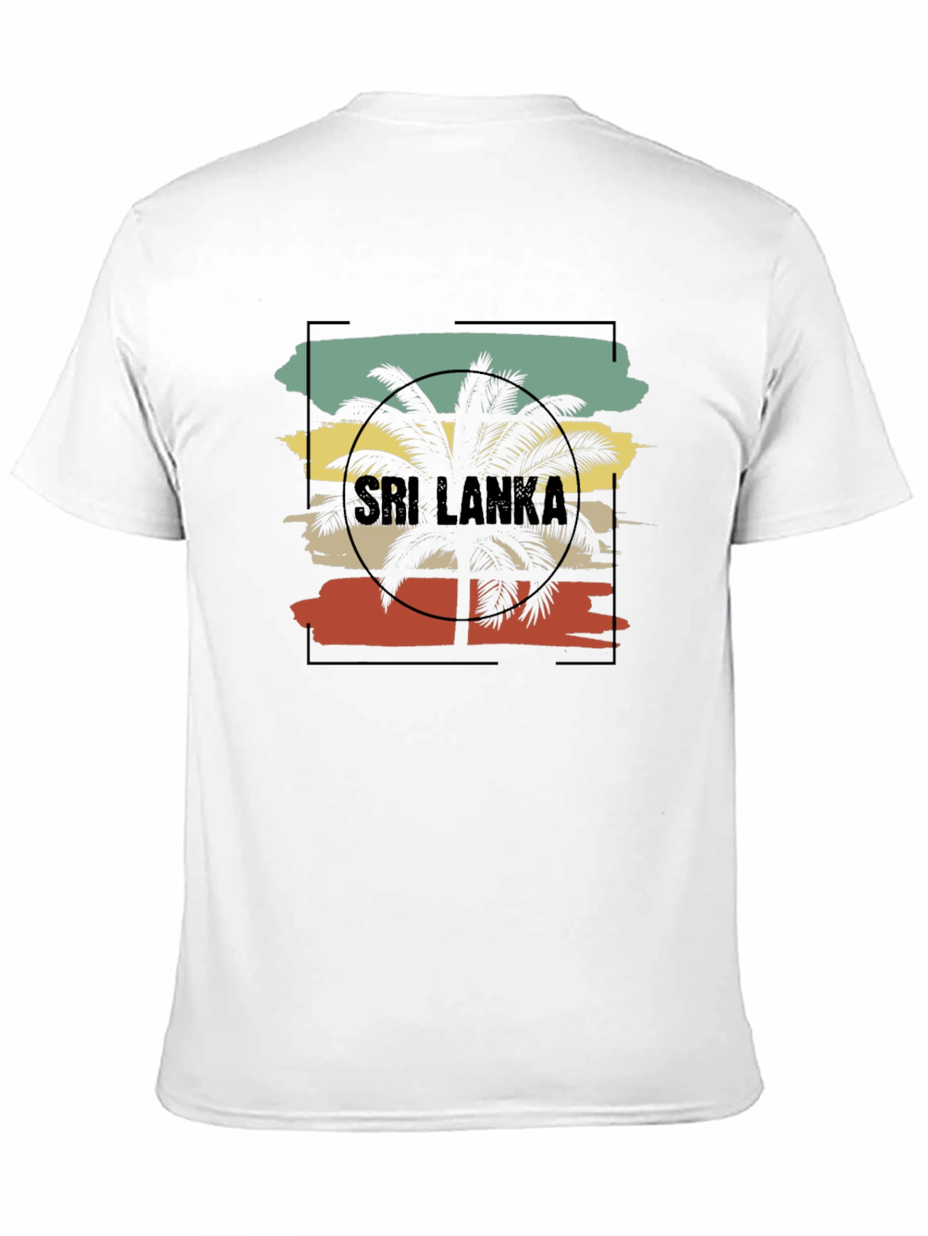 Black Sri Lanka Palm Tree Graphic Tee - Black view 11
