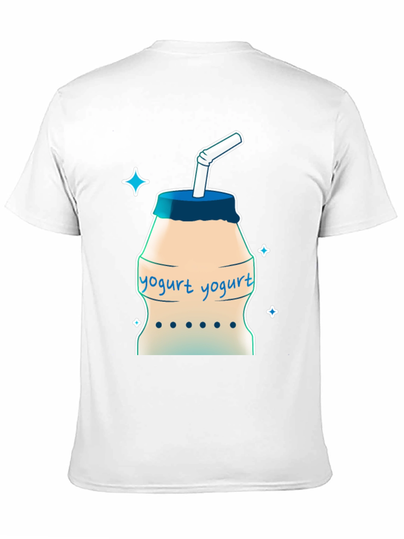 Black Yogurt Drink T-Shirt - Cool Graphic Tee view 11