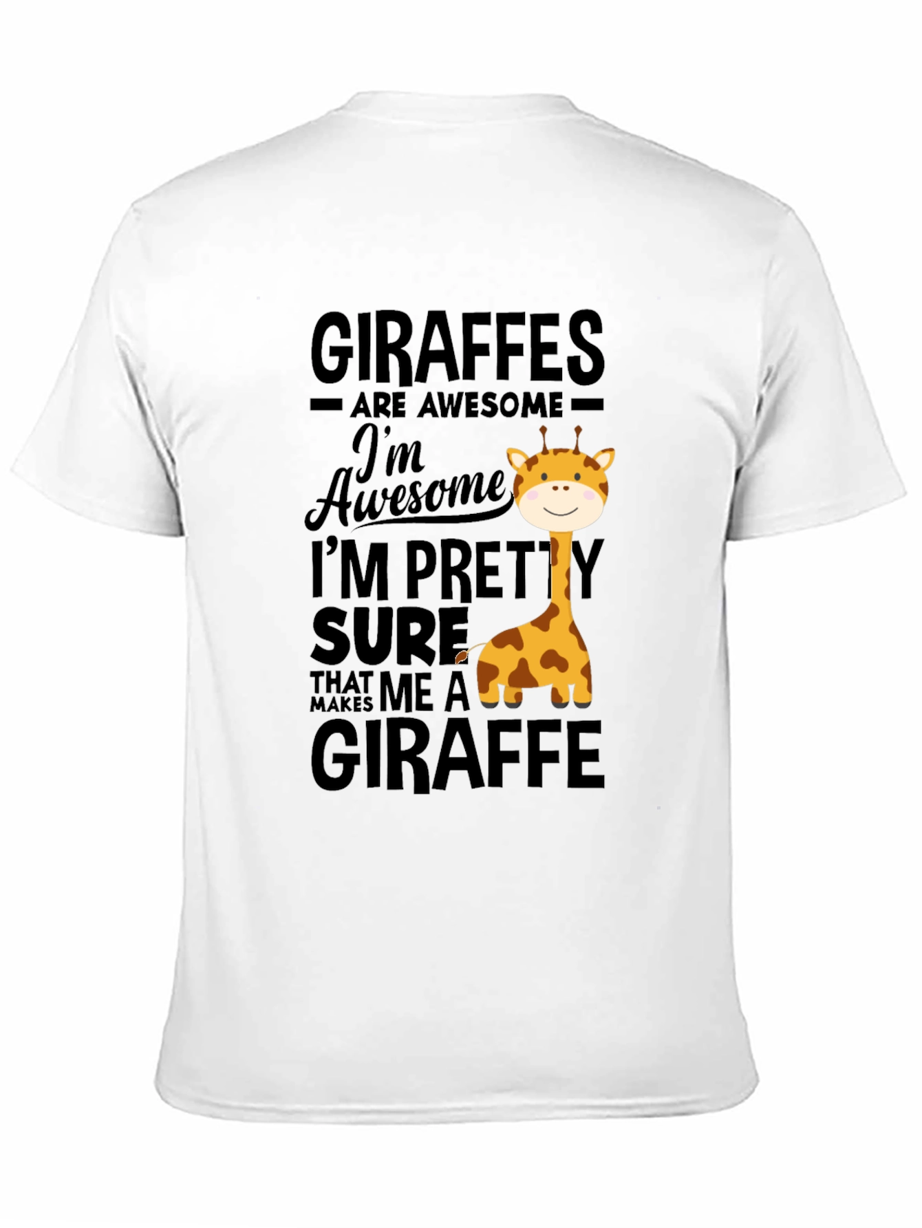 Black Giraffe Lover T-Shirt - Awesome Giraffes Tee view 11