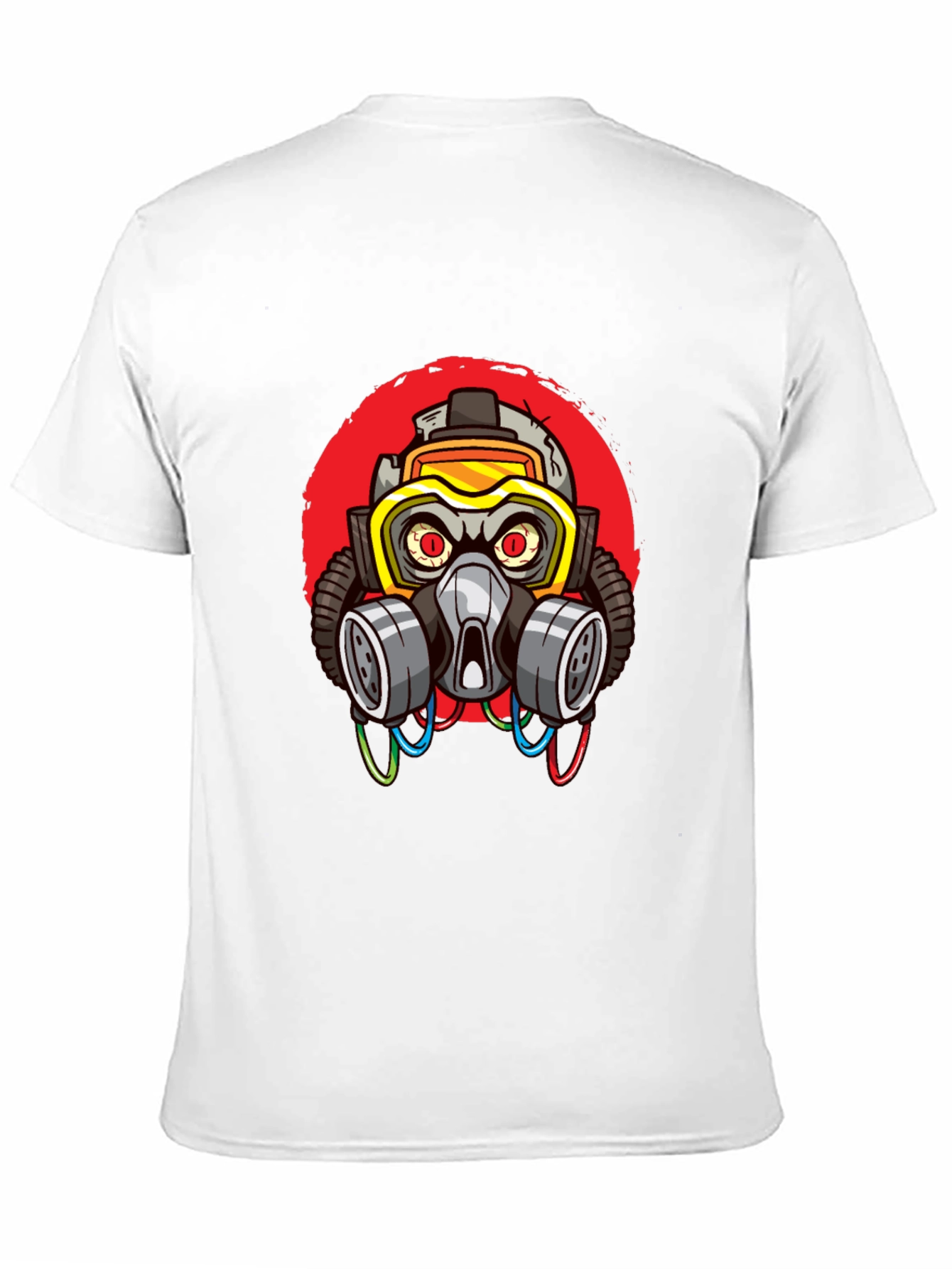 Black Gas Mask Graphic T-Shirt - Cool Streetwear Style view 11