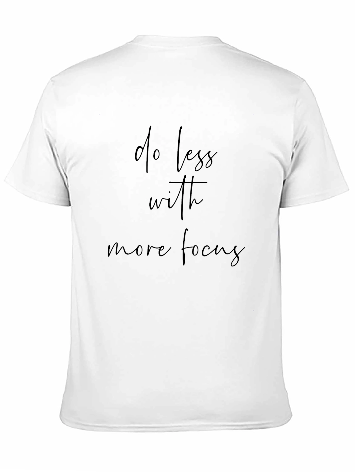 Black Do Less With More Focus Tee - Black view 11