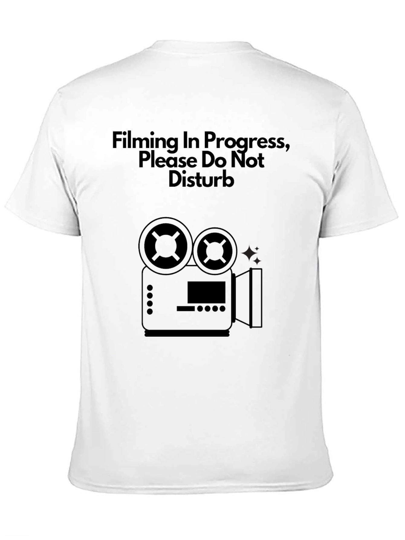 Black Filming in Progress T-Shirt - Movie Maker Crew Tee view 11