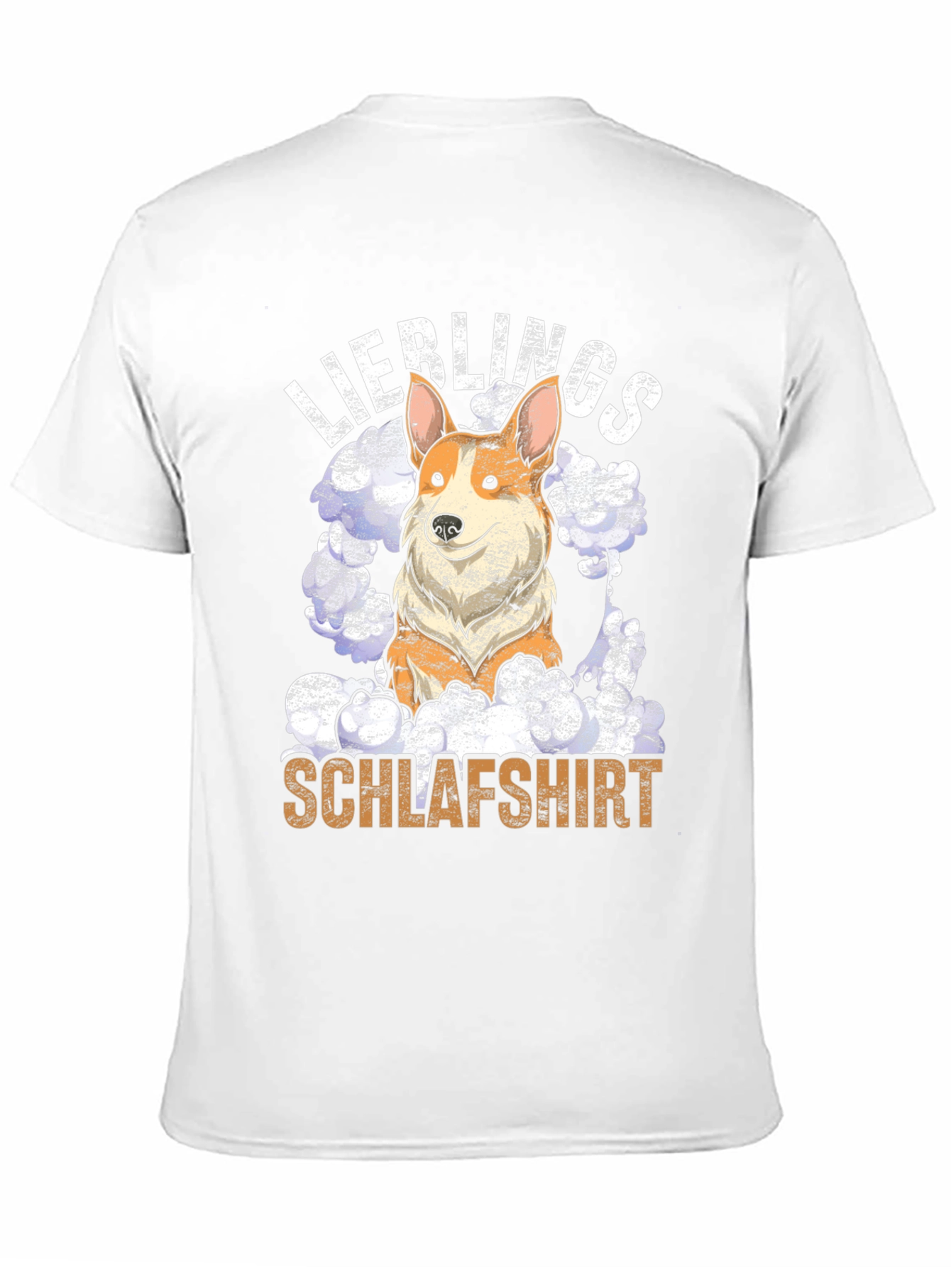 Black Corgi "Lieblings Schlafshirt" Black T-Shirt view 11