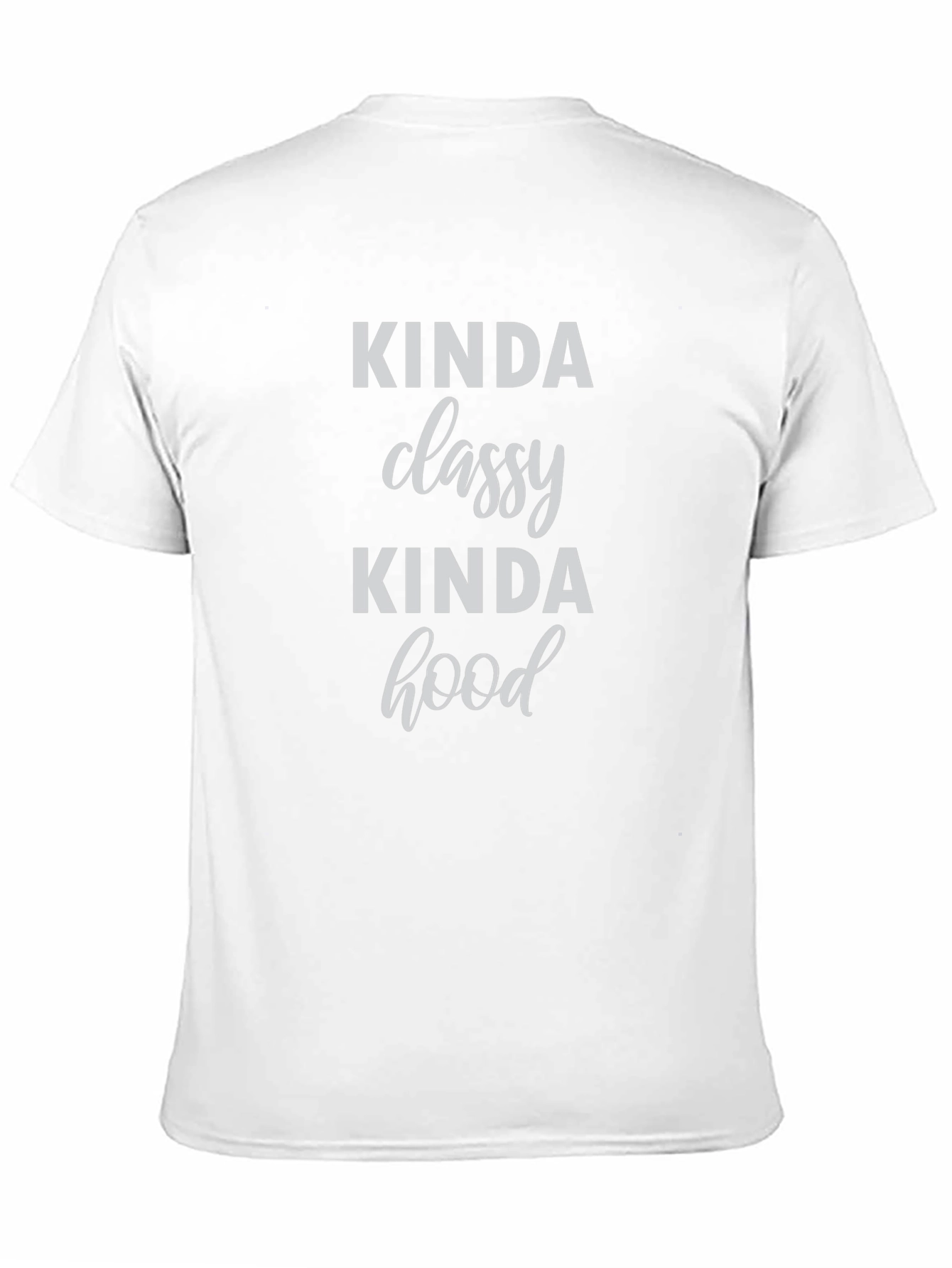 Black Kinda Classy Kinda Hood Graphic T-Shirt view 11