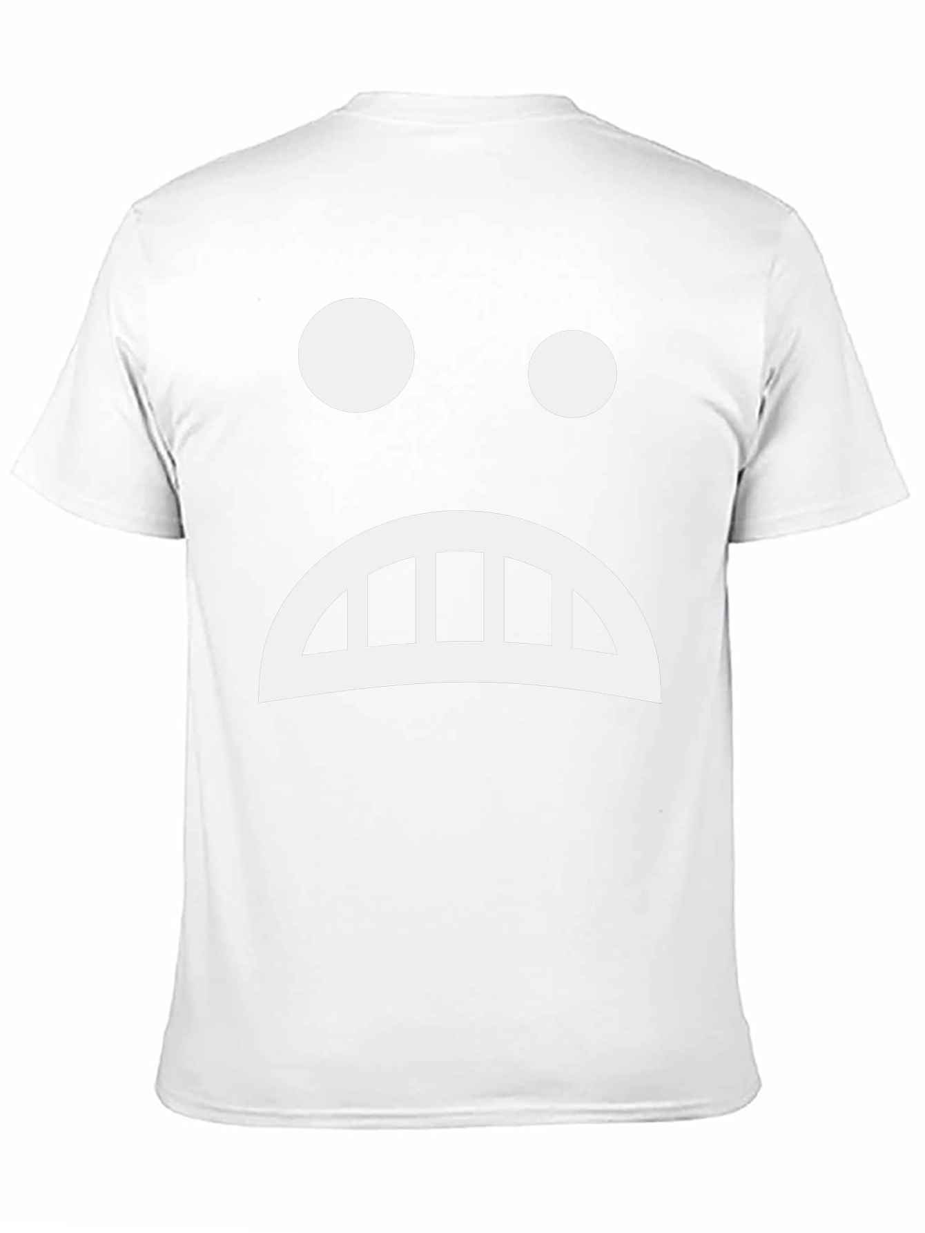 Black Sad Face Graphic Tee - Black Cotton T-Shirt view 11