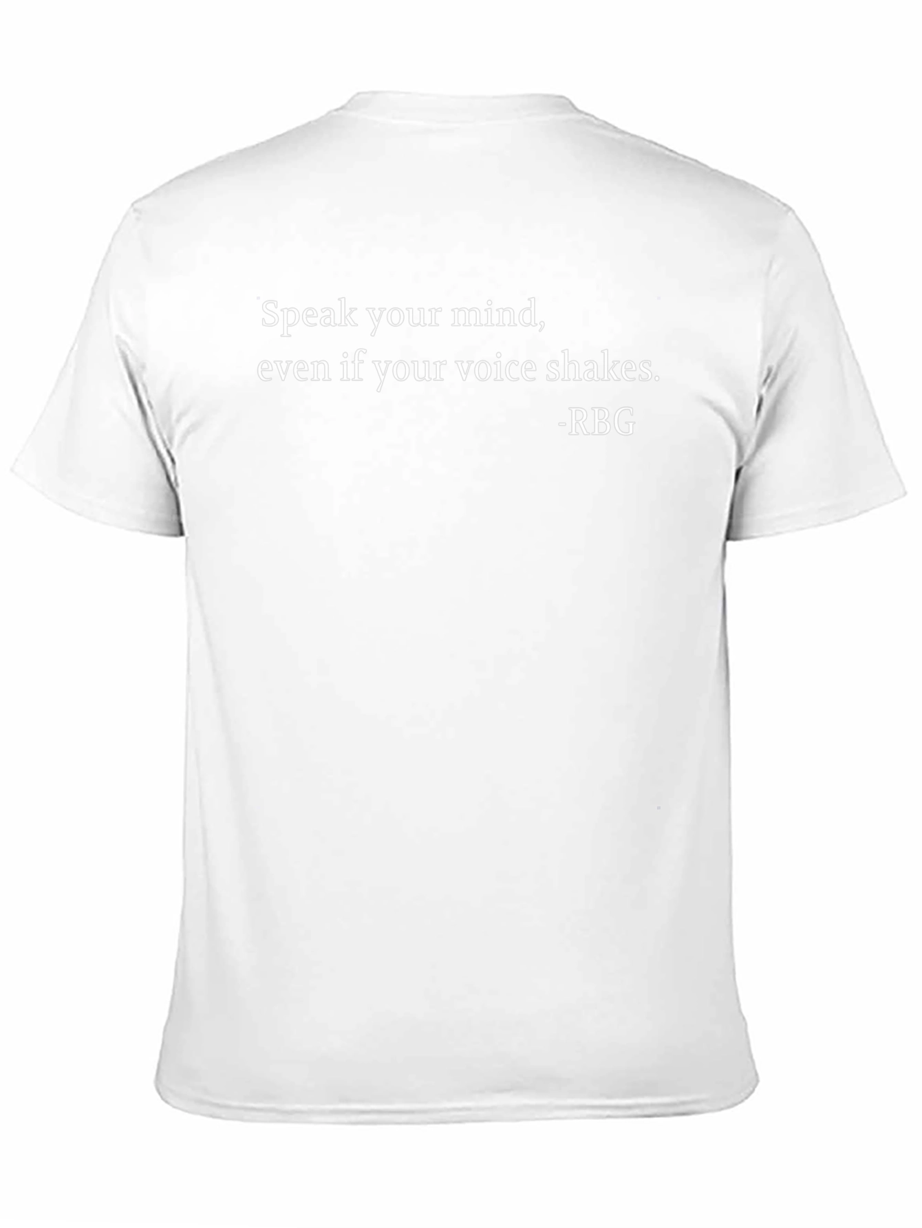 Black Speak Your Mind T-Shirt - RBG Quote view 11