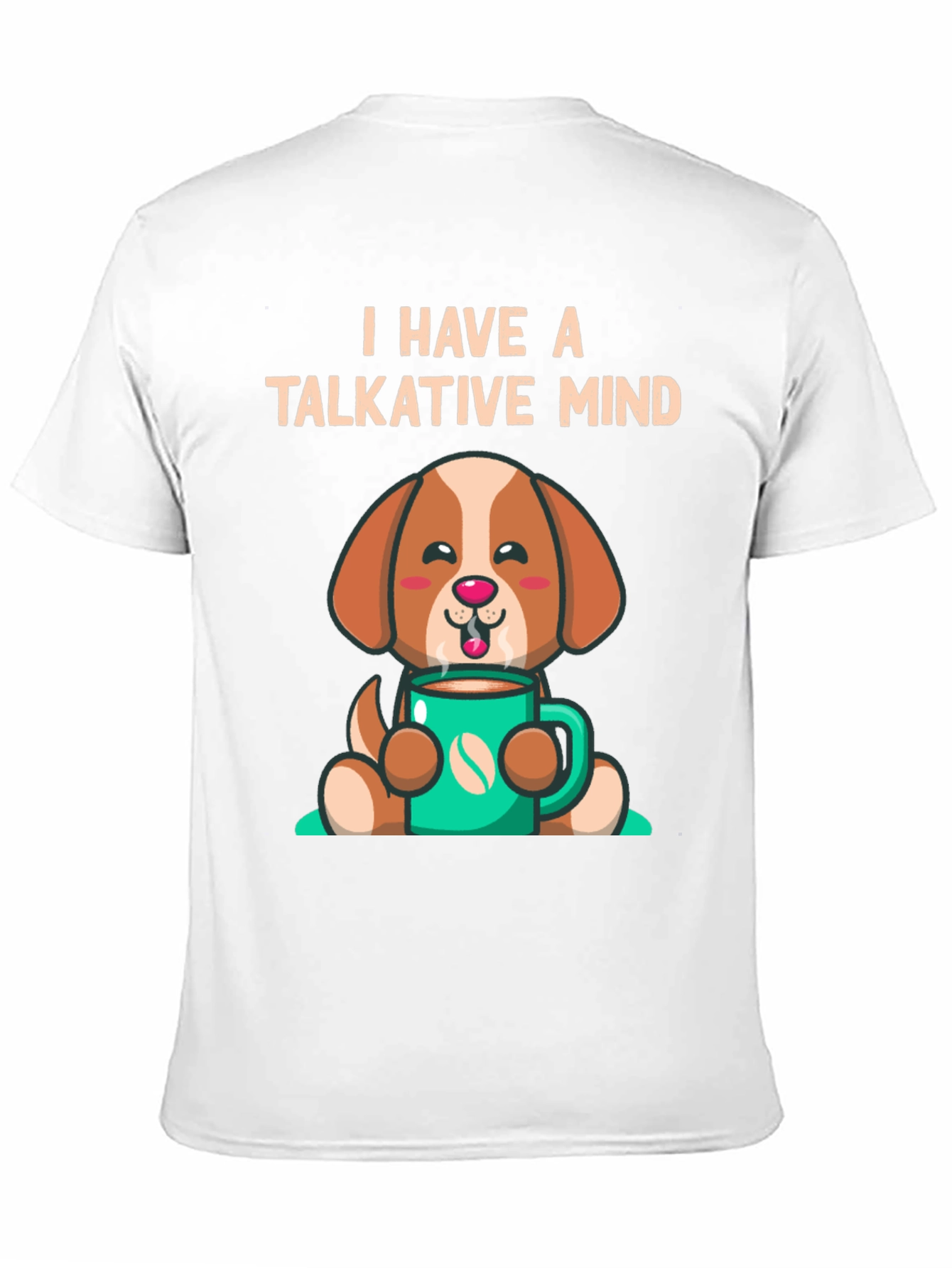 Black Talkative Mind Coffee Dog Graphic Tee view 11