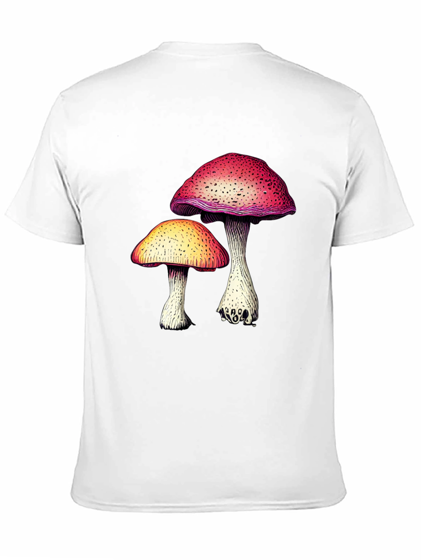 Black Mushroom Graphic Tee - Unique Design view 11