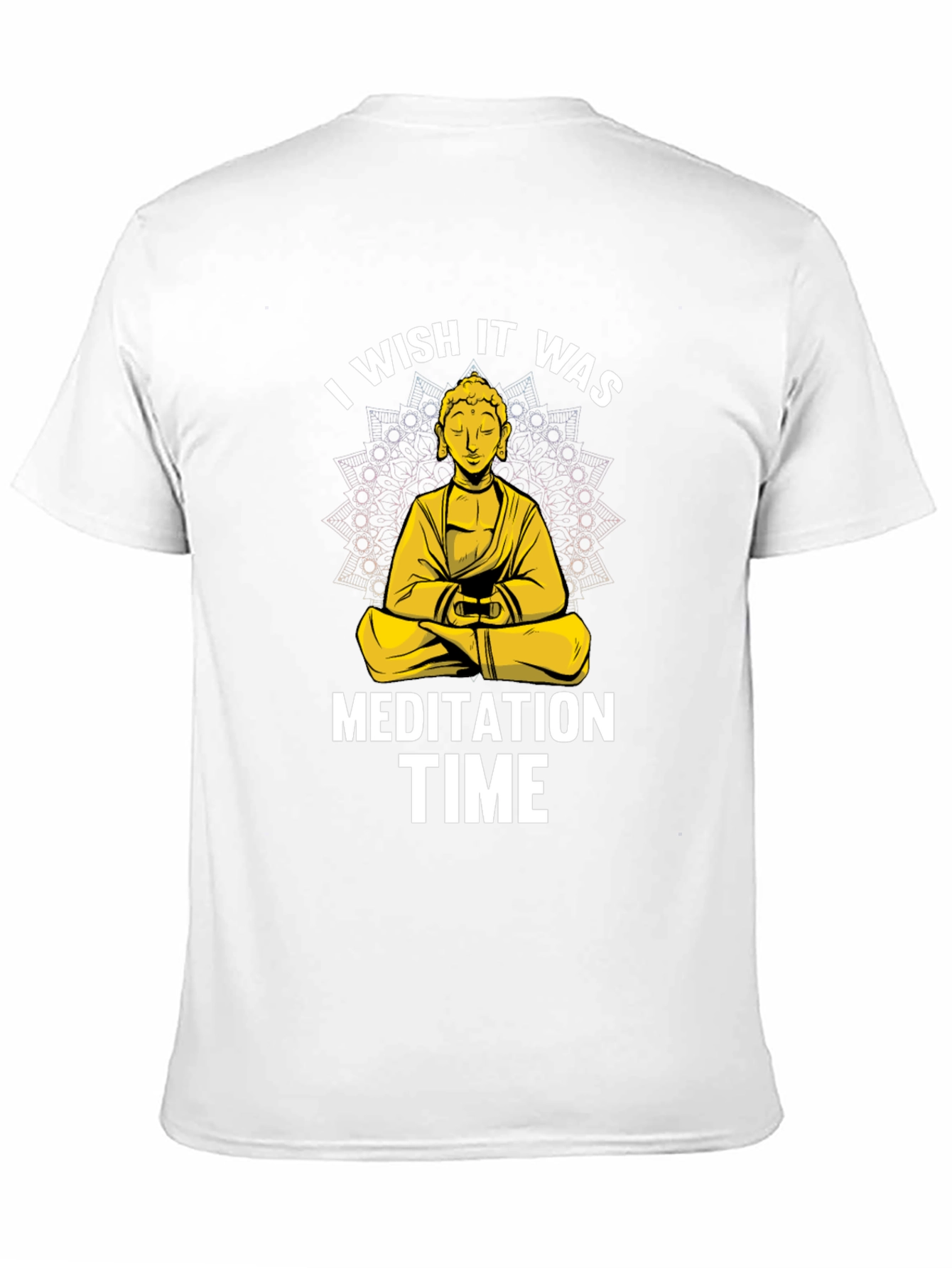 Black Meditation Time Buddha Graphic T-Shirt Relaxed Fit view 11
