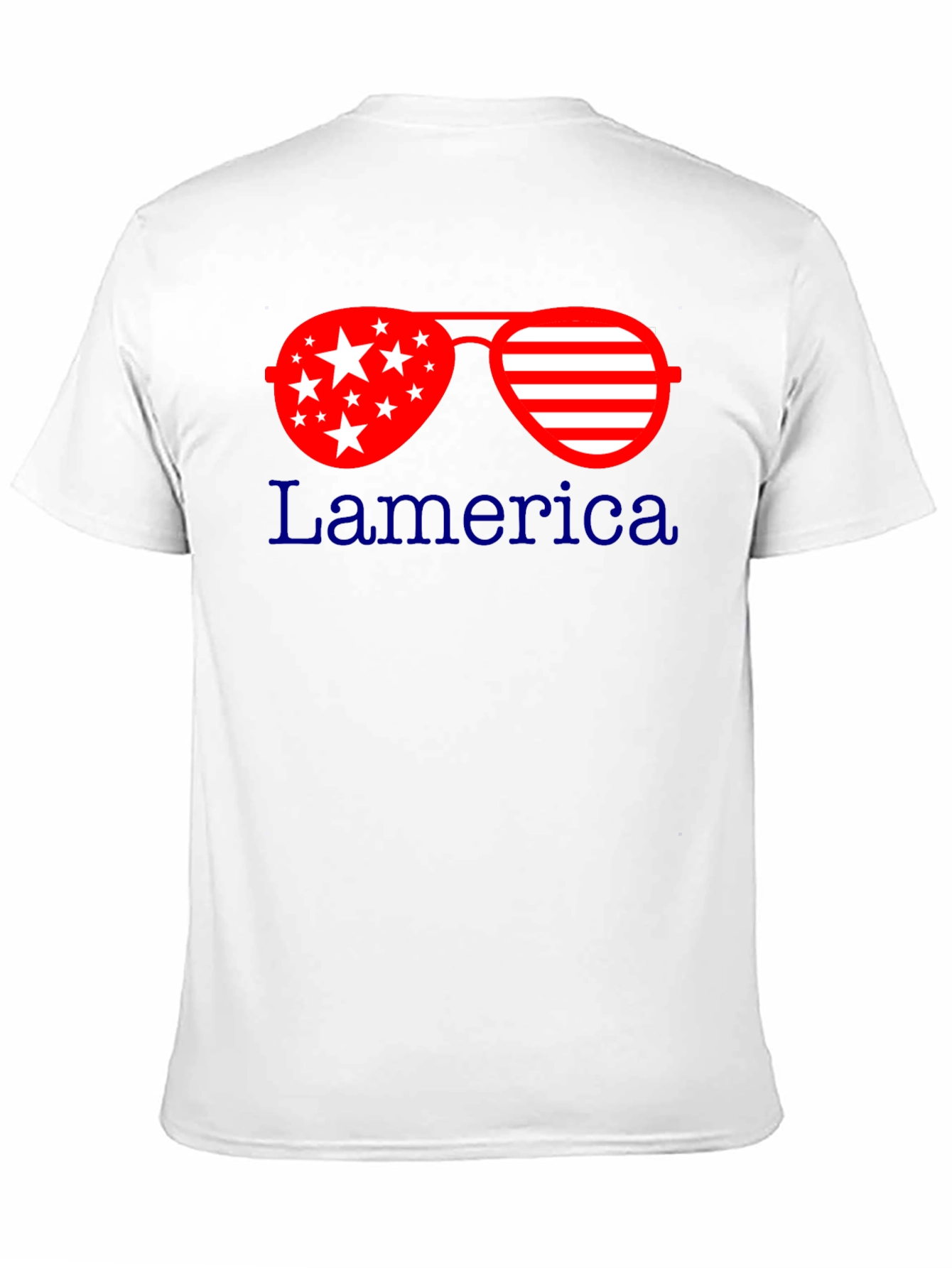 Black Patriotic Sunglasses T-Shirt: Lamerica Design view 11