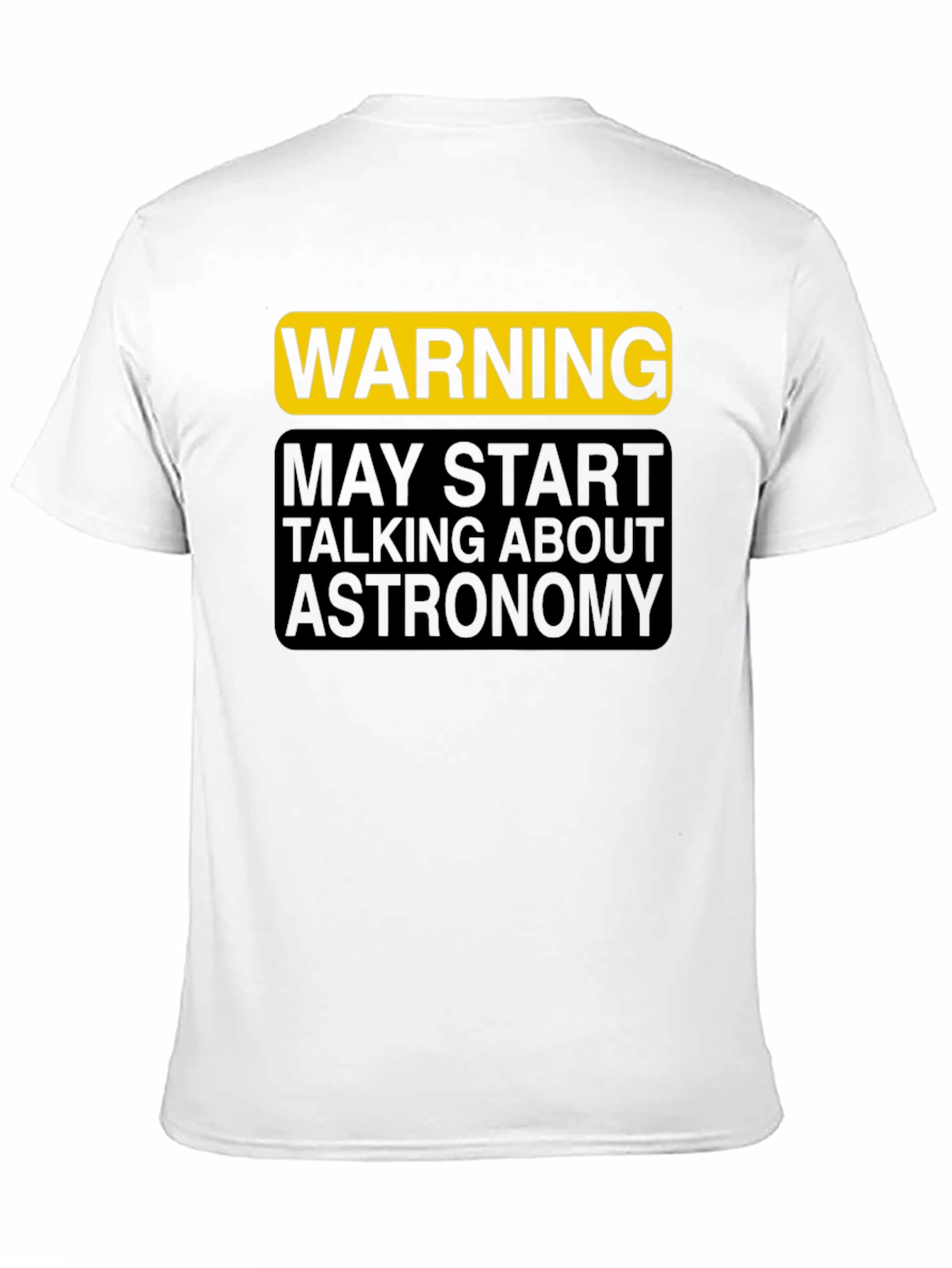 Black Warning Astronomy T-Shirt view 11
