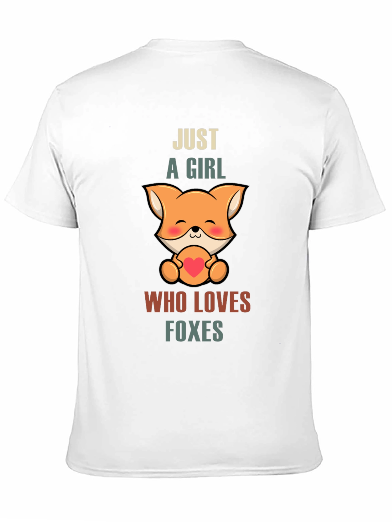 Black Cute Fox Lover Unisex T-Shirt view 11