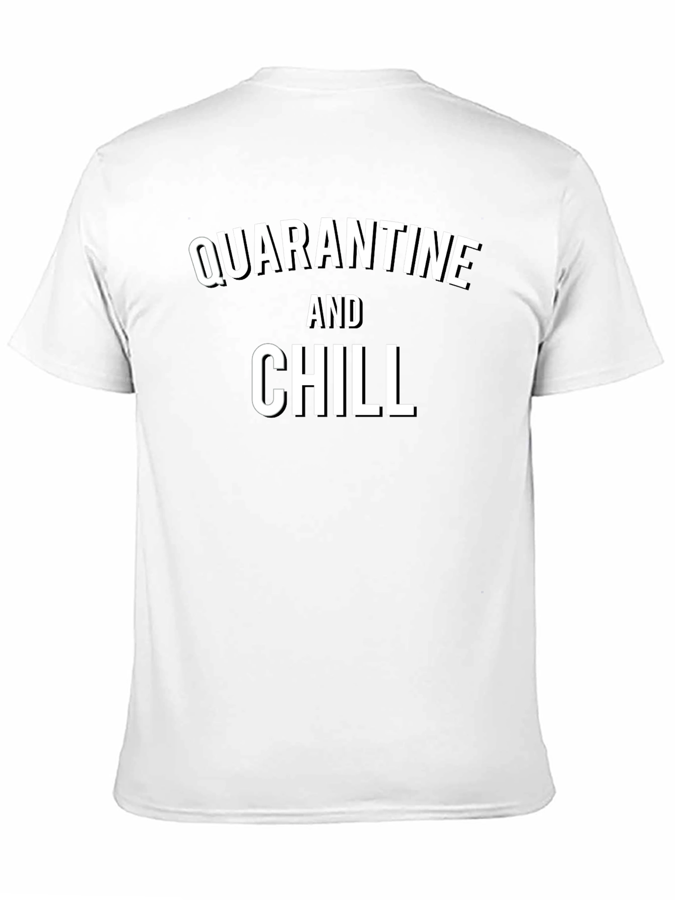 Black Quarantine and Chill Graphic Tee - Black view 11