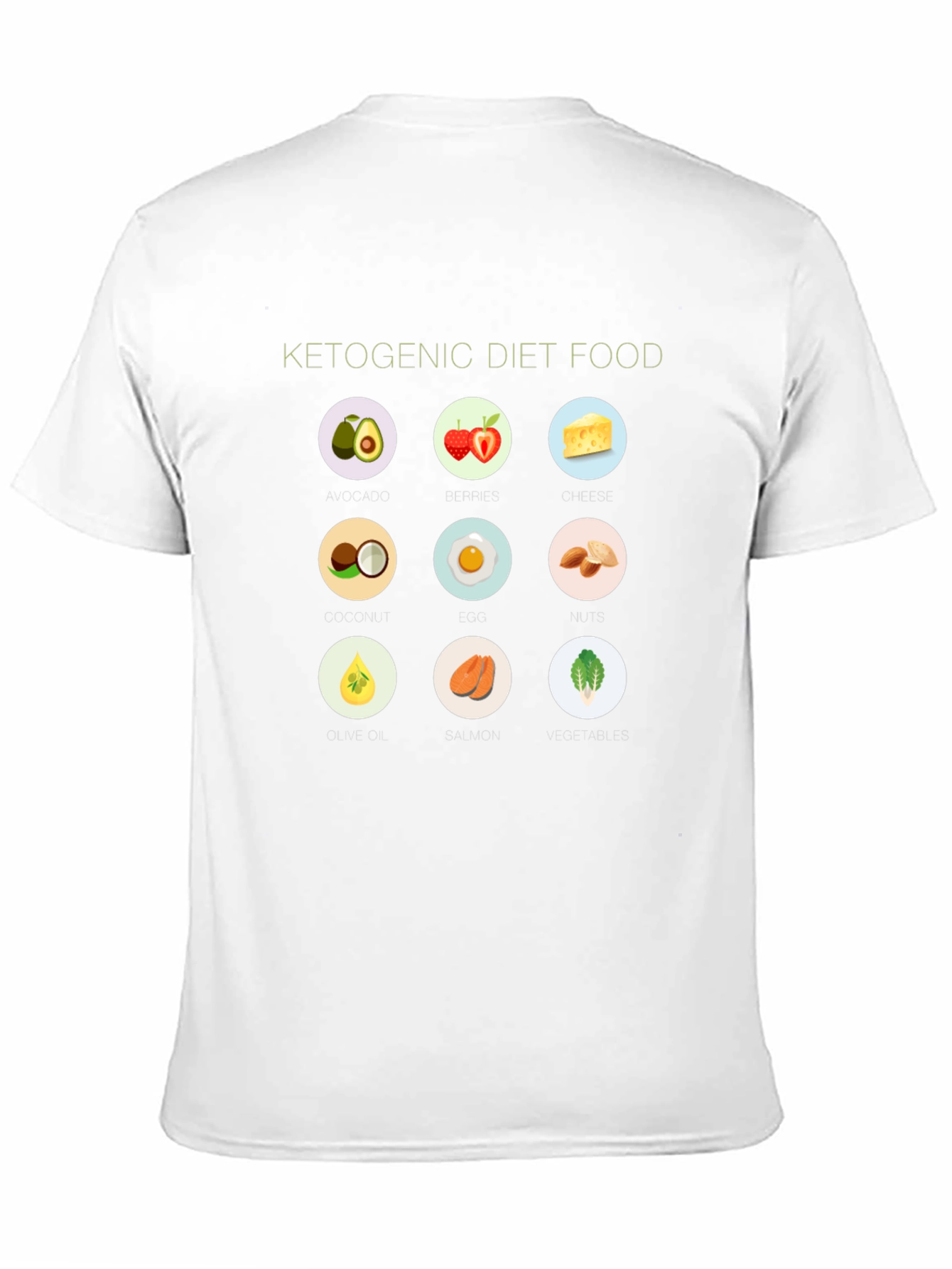 Ketogenic Diet Food T-Shirt - Black - 11