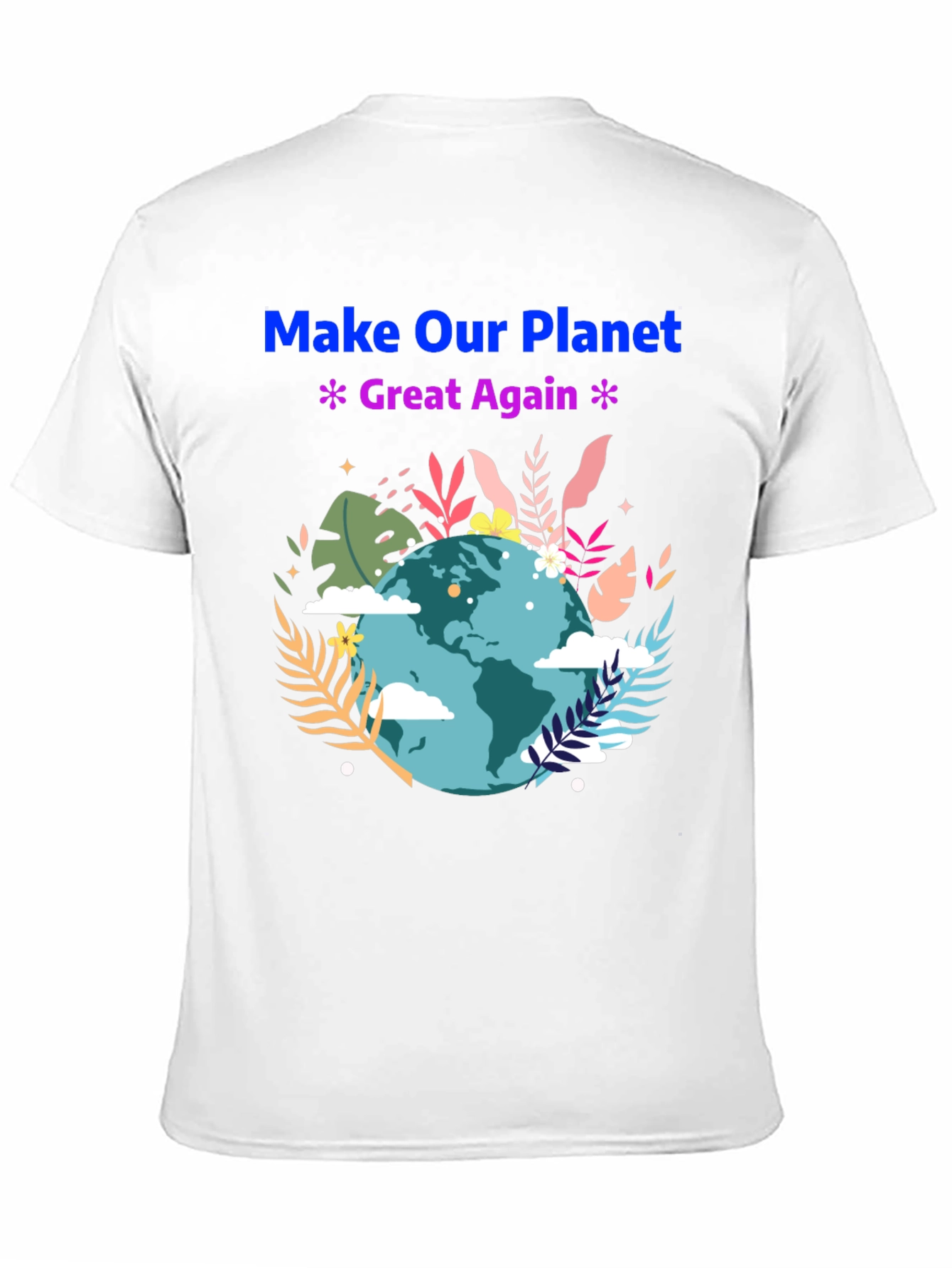 Black Eco-Friendly 'Make Our Planet Great Again' T-Shirt view 11