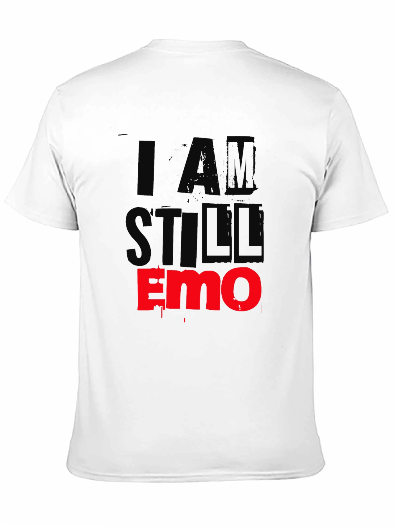 Black I Am Still Emo Black T-Shirt view 11