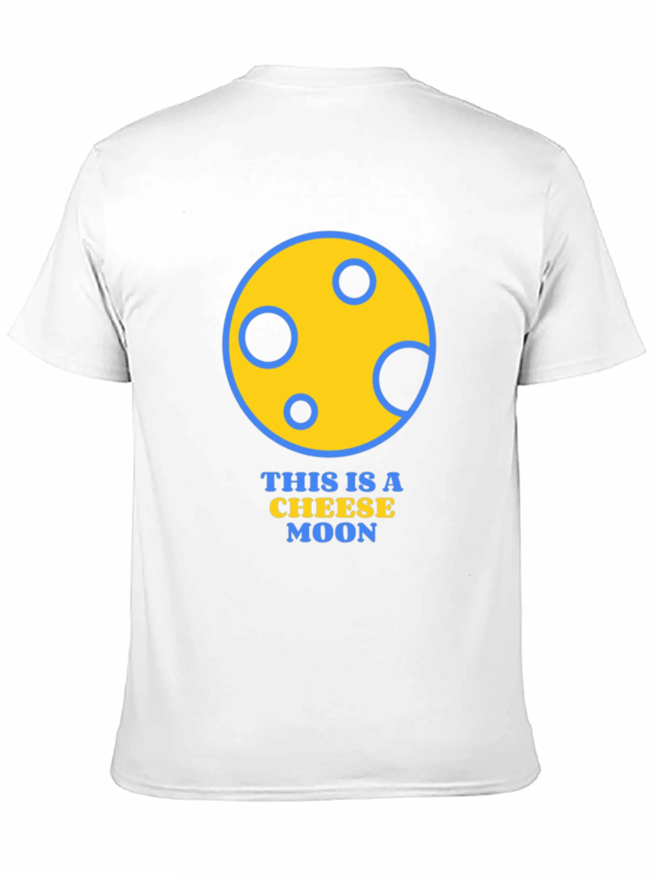Black Cheese Moon Graphic T-Shirt - Funny Novelty Tee view 11