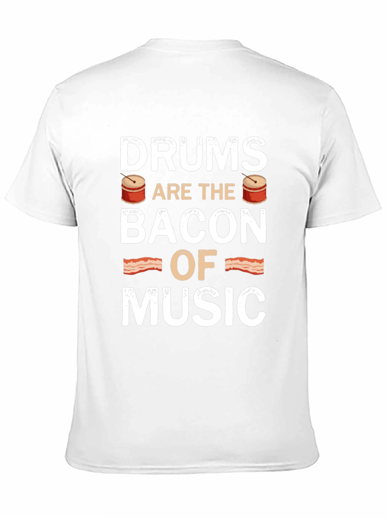 Black Drums are the Bacon of Music T-Shirt view 11