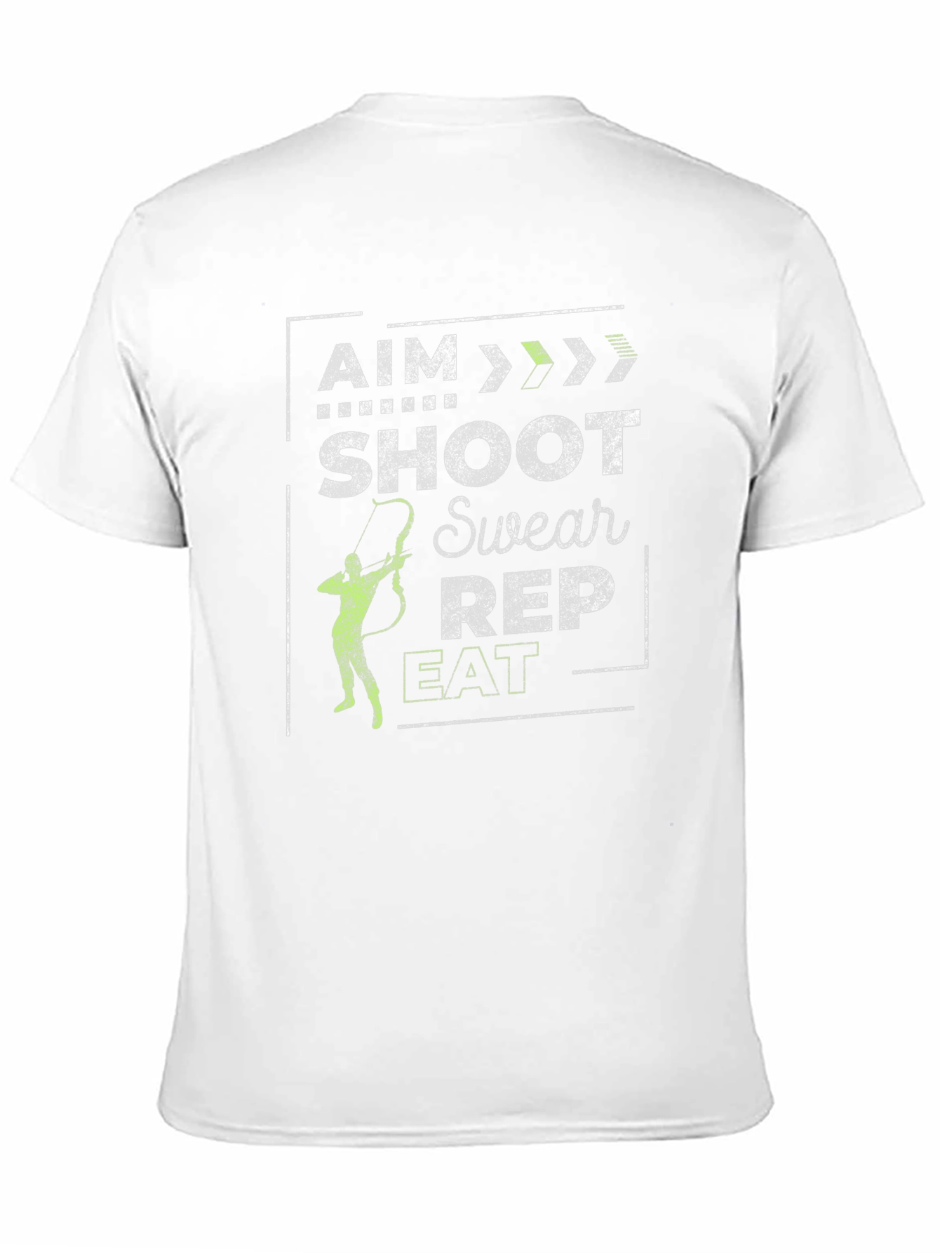 Black Archer T-Shirt - Aim, Shoot, Swear, Rep, Eat view 11