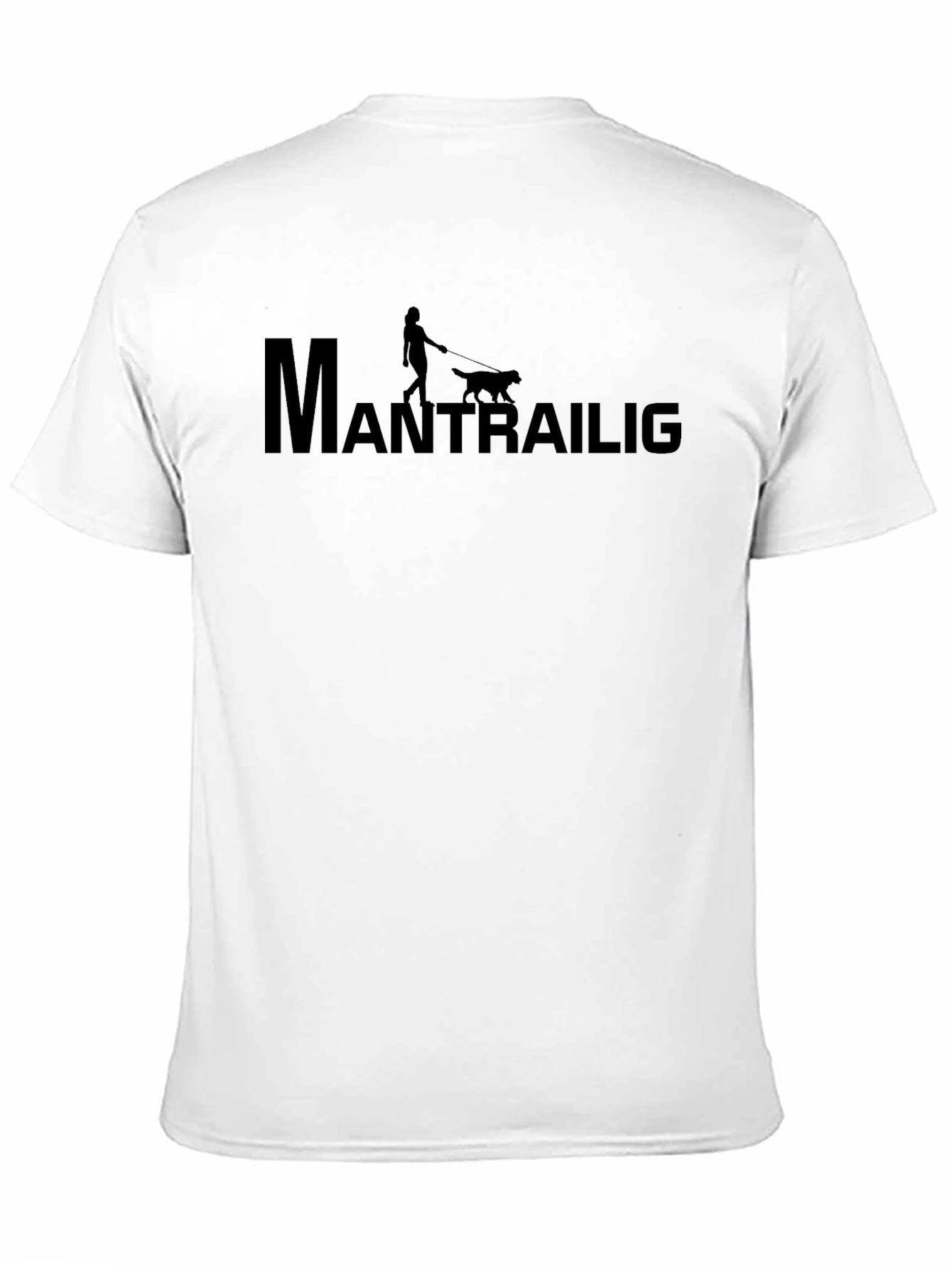 Black Mantrailing Dog Walk T-Shirt view 11