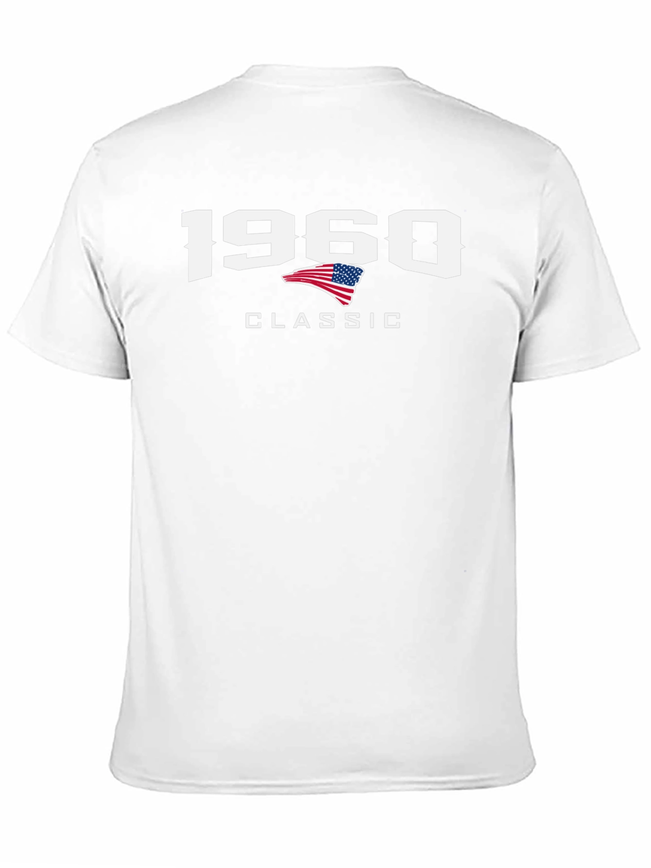 Black 1960 Classic Patriotic T-Shirt view 11
