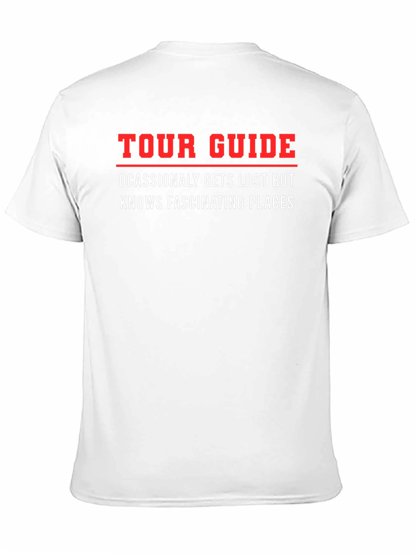 Black Funny Tour Guide T-Shirt view 11