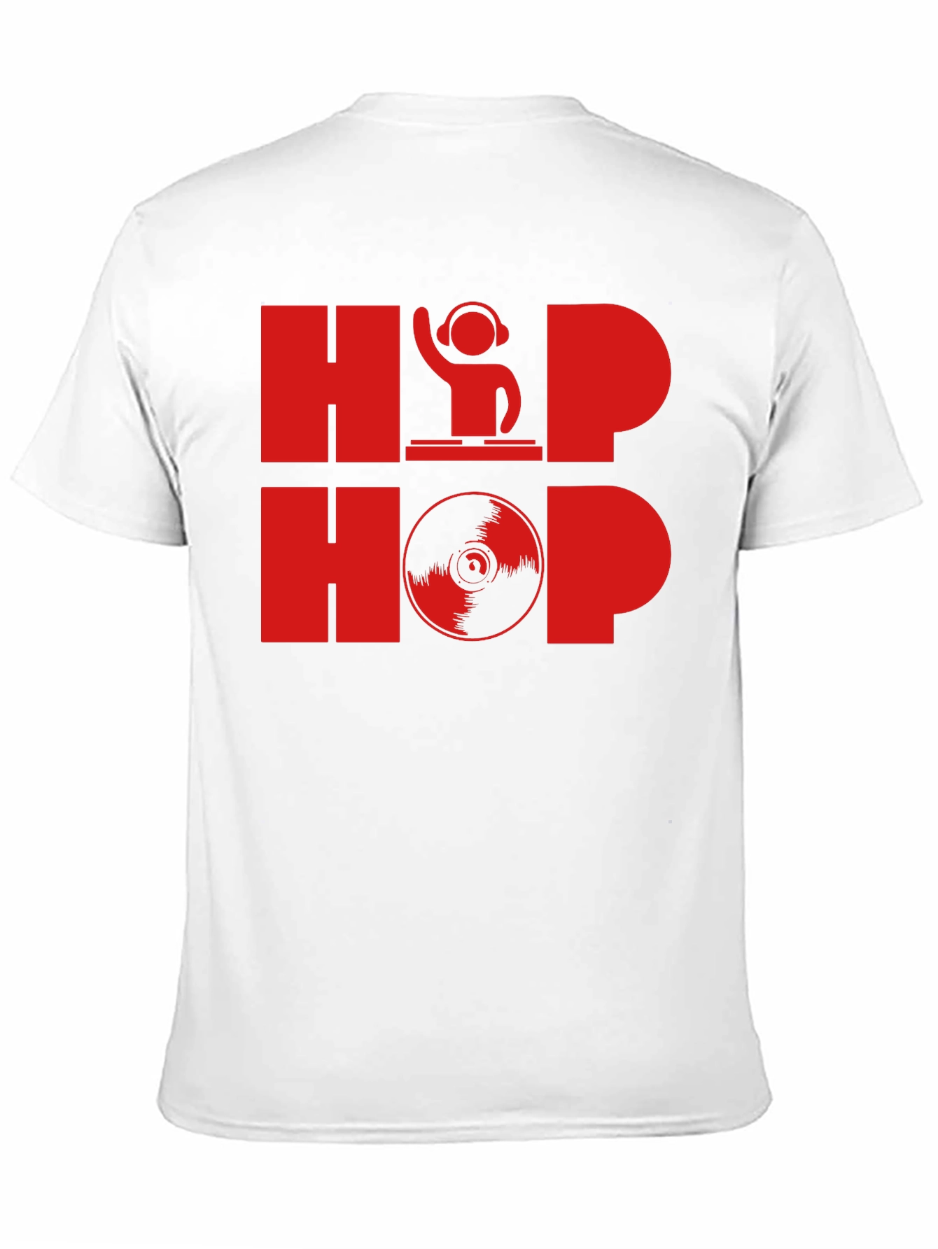 Black Hip Hop DJ Graphic T-Shirt - Black view 11